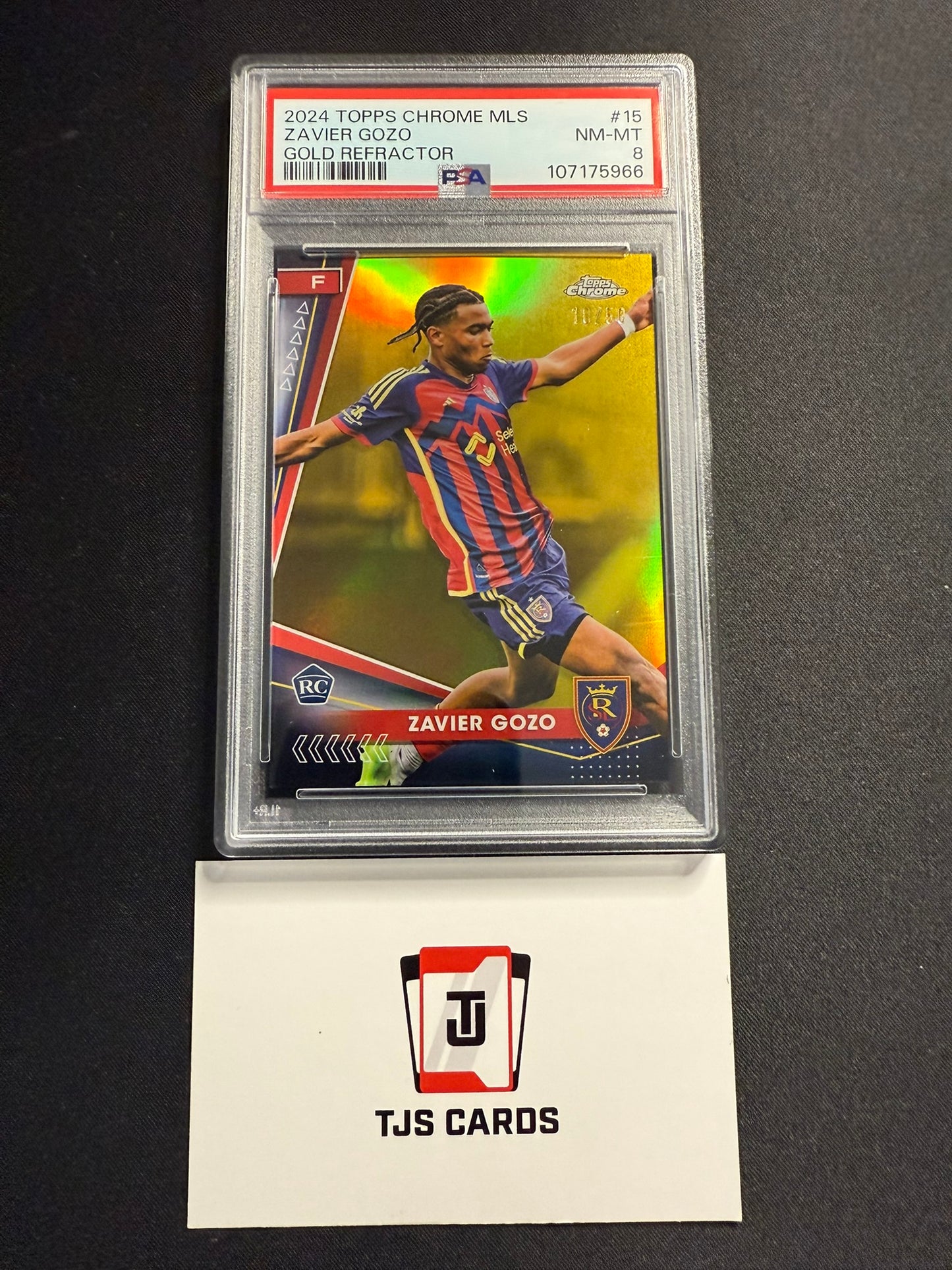 Zavier Gozo - PSA 8 - Rookie Gold /50 - TOPPS Chrome MLS 2024