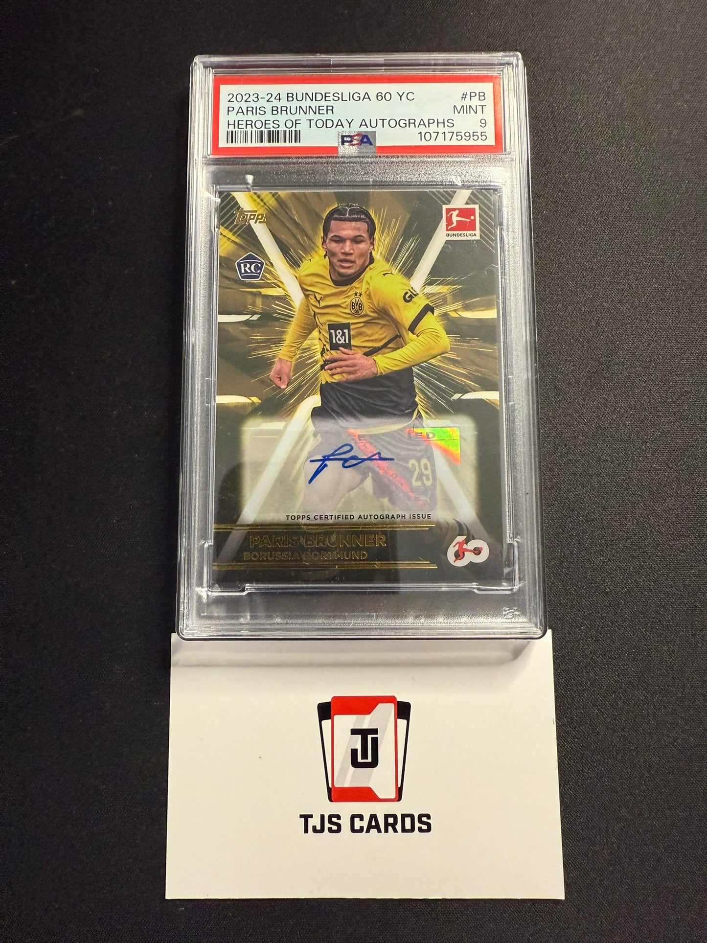 Paris Brunner - PSA 9 - Rookie Auto - TOPPS Bundesliga 60 2023/24