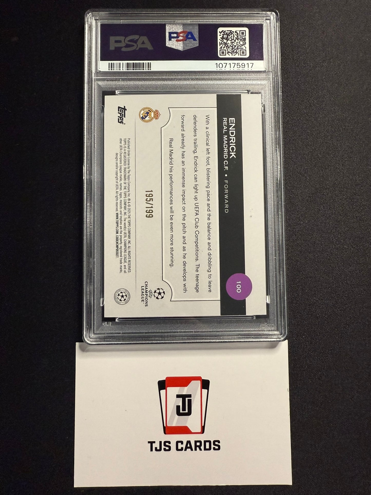 Endrick - PSA 9 - Rookie Neon Green /199 - TOPPS UCC 2024/25