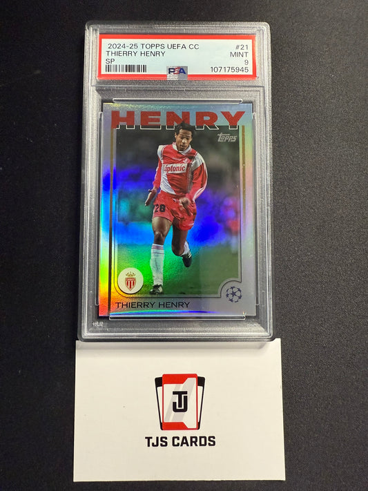 Thierry Henry - PSA 9 - SP Image Variation - TOPPS UCC 2024/25