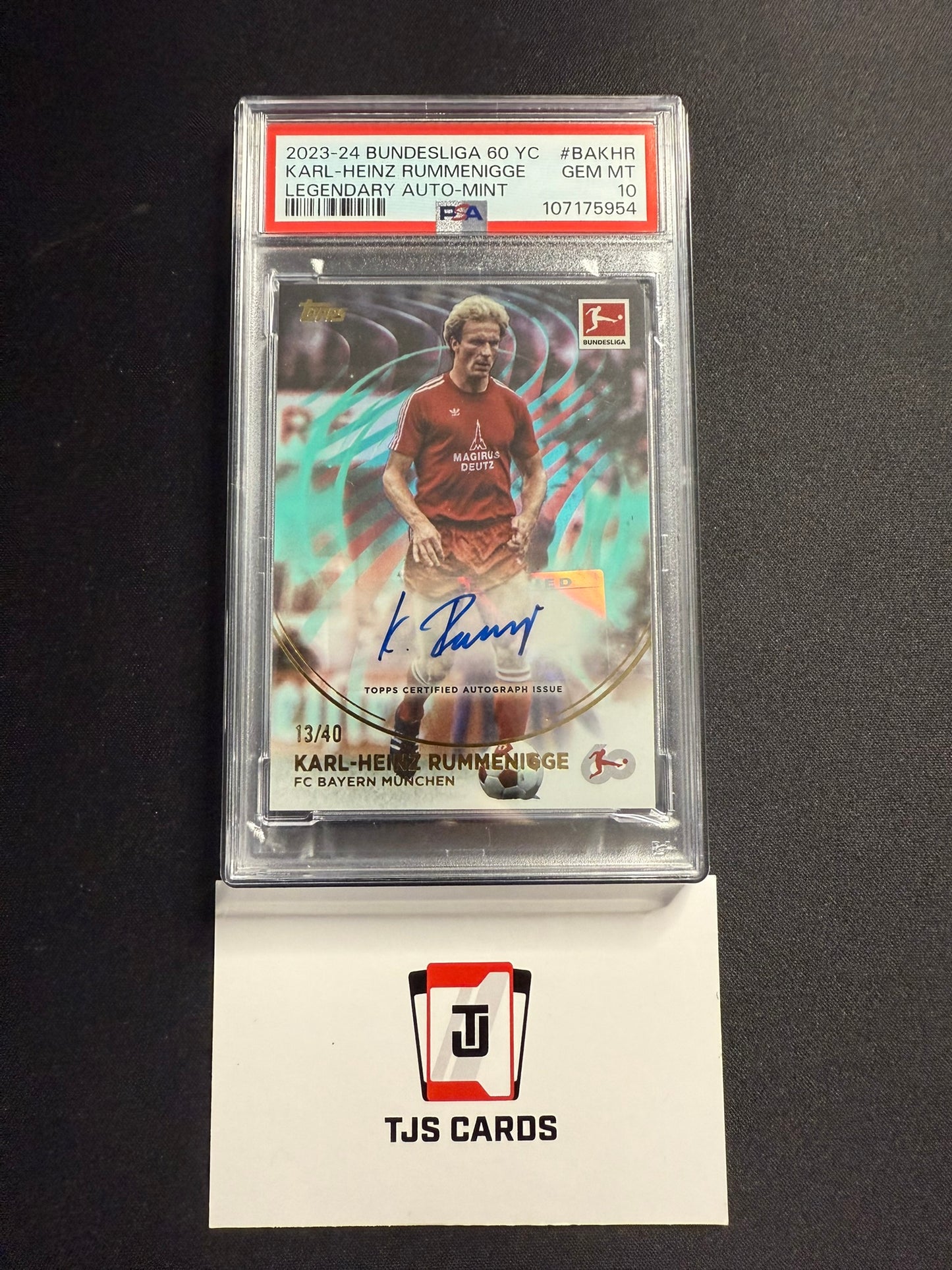 Karl-Heinz Rummenigge - PSA 10 - Auto /40 - TOPPS Bundesliga 60 2023/24