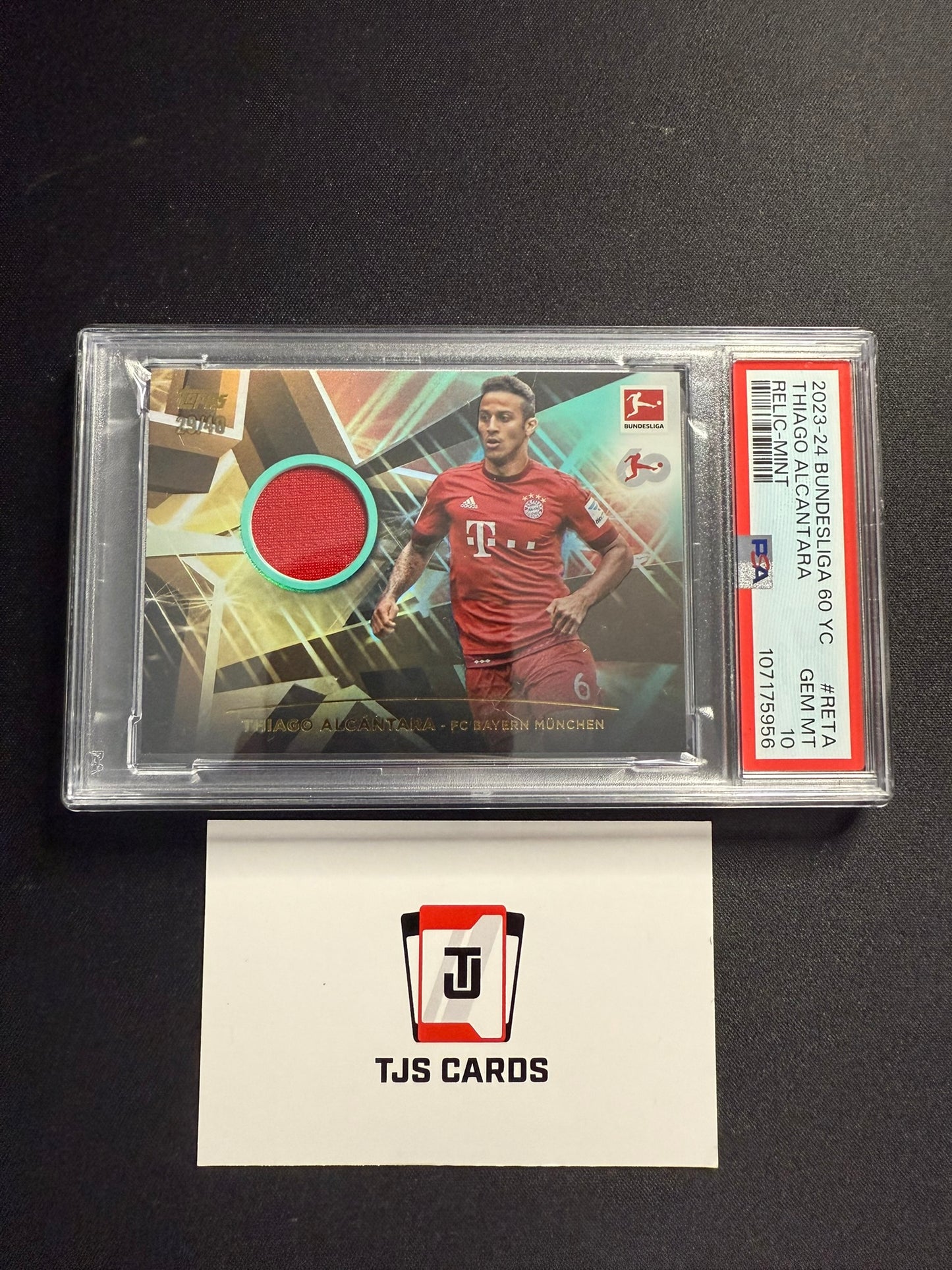 Thiago Alcantara - PSA 10 - Match-Worn Patch /40 - TOPPS Bundesliga 60 2023/24