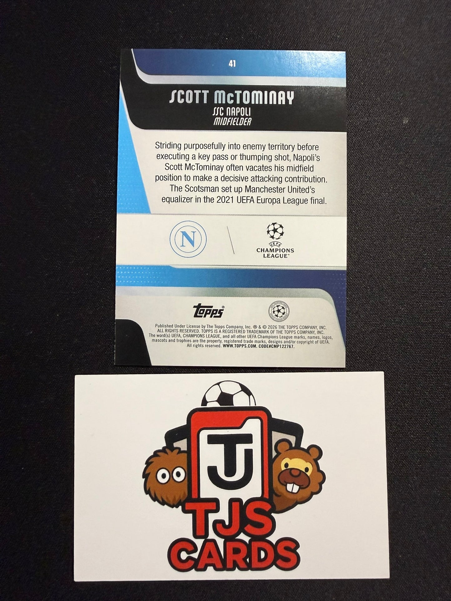 Scott McTominay - Gold /50 - TOPPS Carnival UCC 2025/26