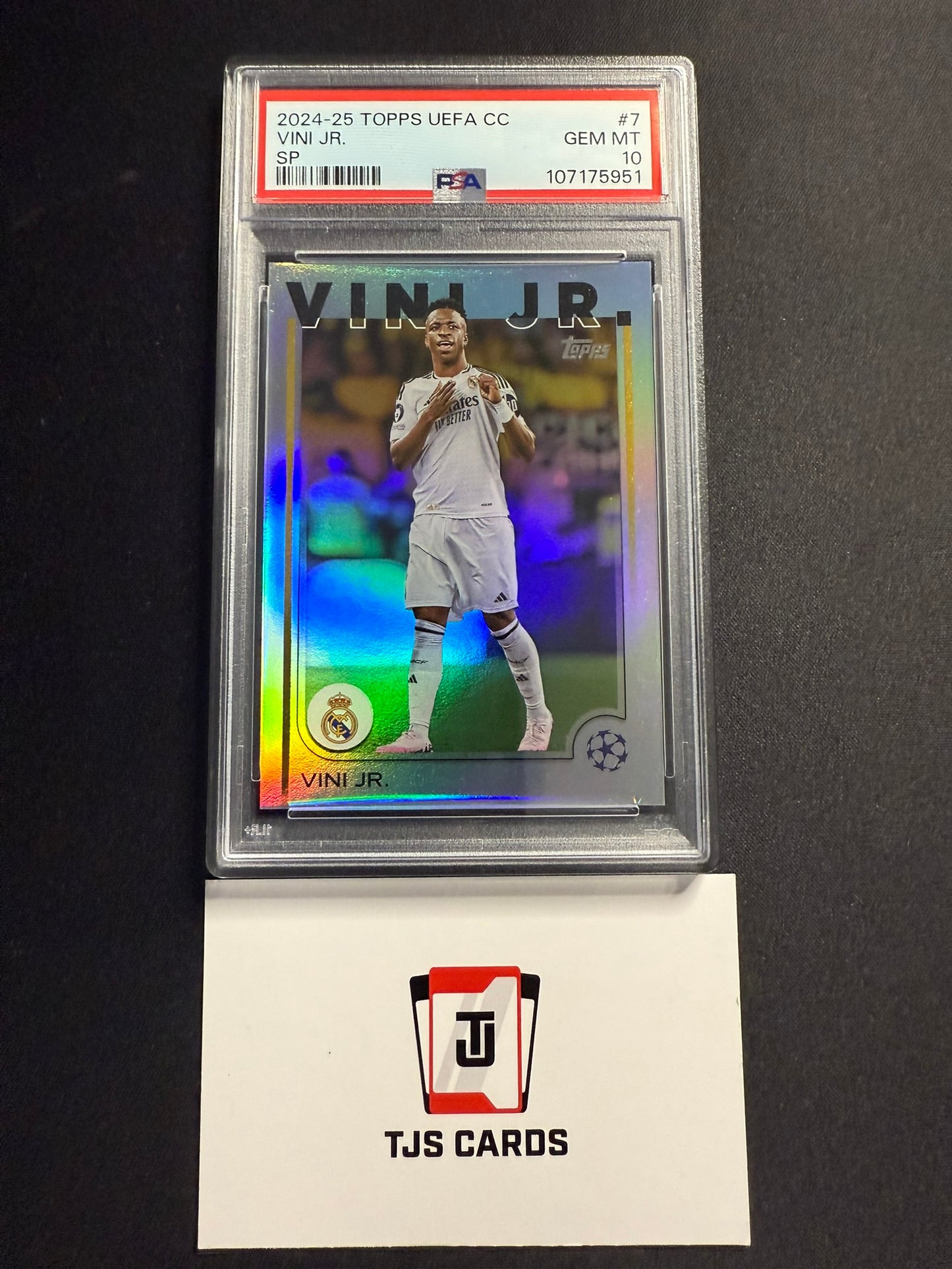 Vini Jr. - PSA 10 - Image Variation SP - TOPPS UCC 2024/25