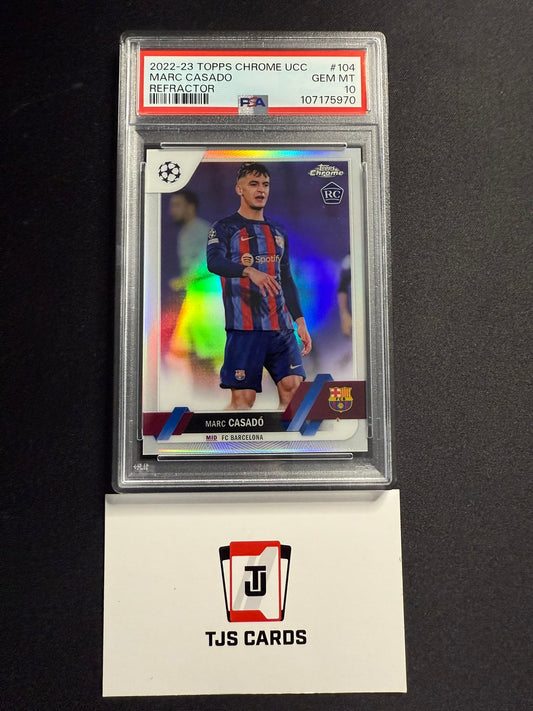 Marc Casado - PSA 10 - Rookie Refractor - TOPPS Chrome UCC 2022/23