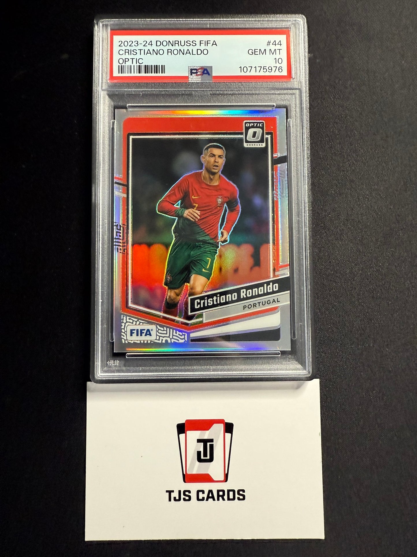 Cristiano Ronaldo - PSA 10 - Optic Holo - Panini Donruss 2023/24