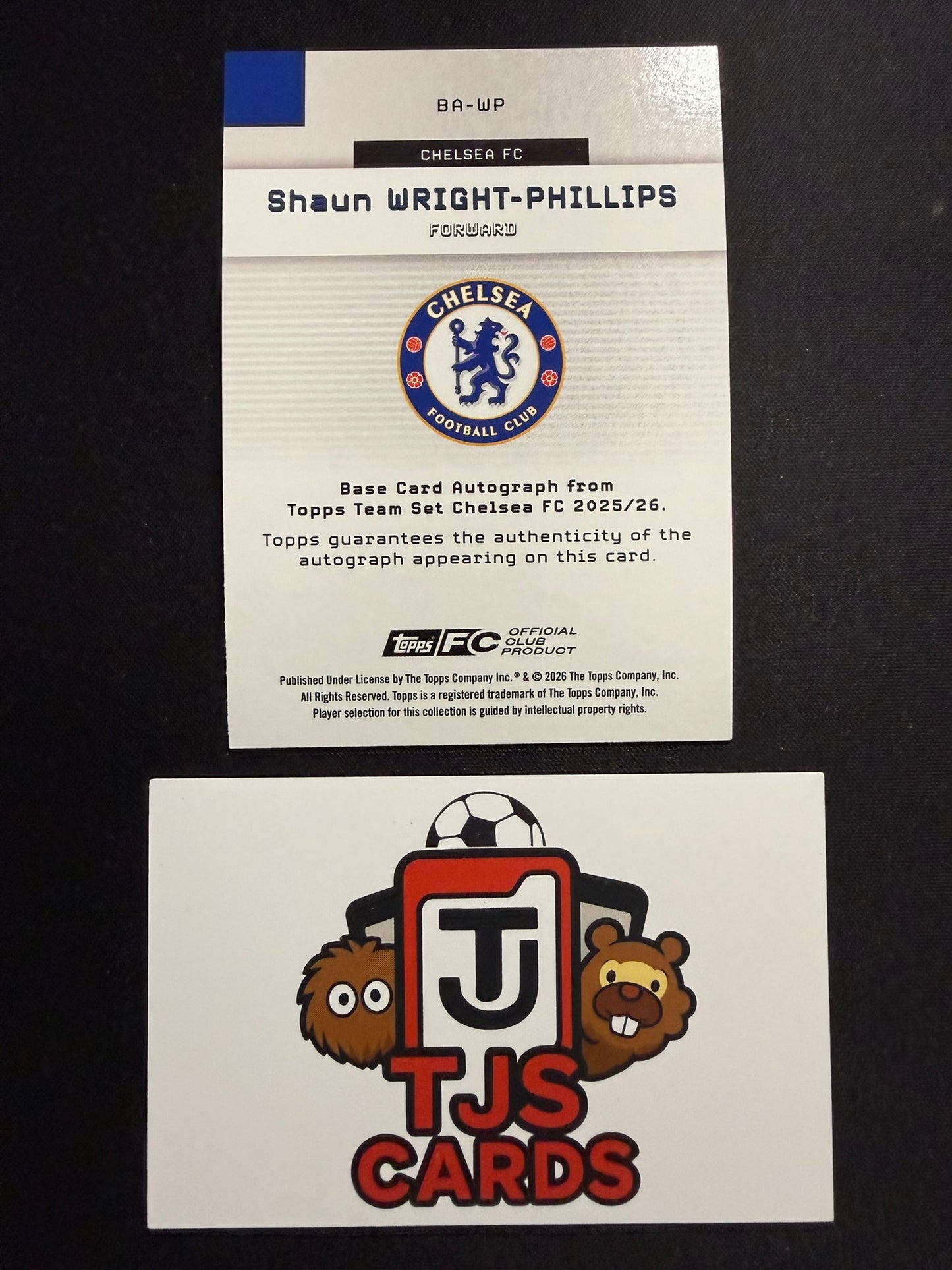 Shaun Wright-Phillips - Auto /99 - TOPPS Chelsea Team Set 2025/26