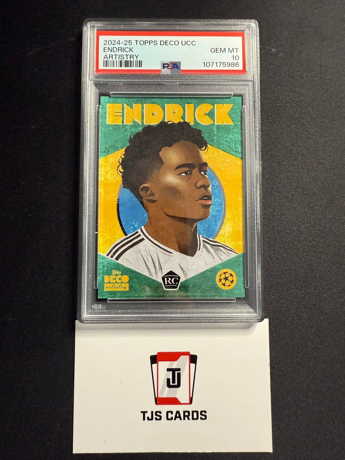 Endrick - PSA 10 - Rookie Artistry - TOPPS Deco UCC 2024/25