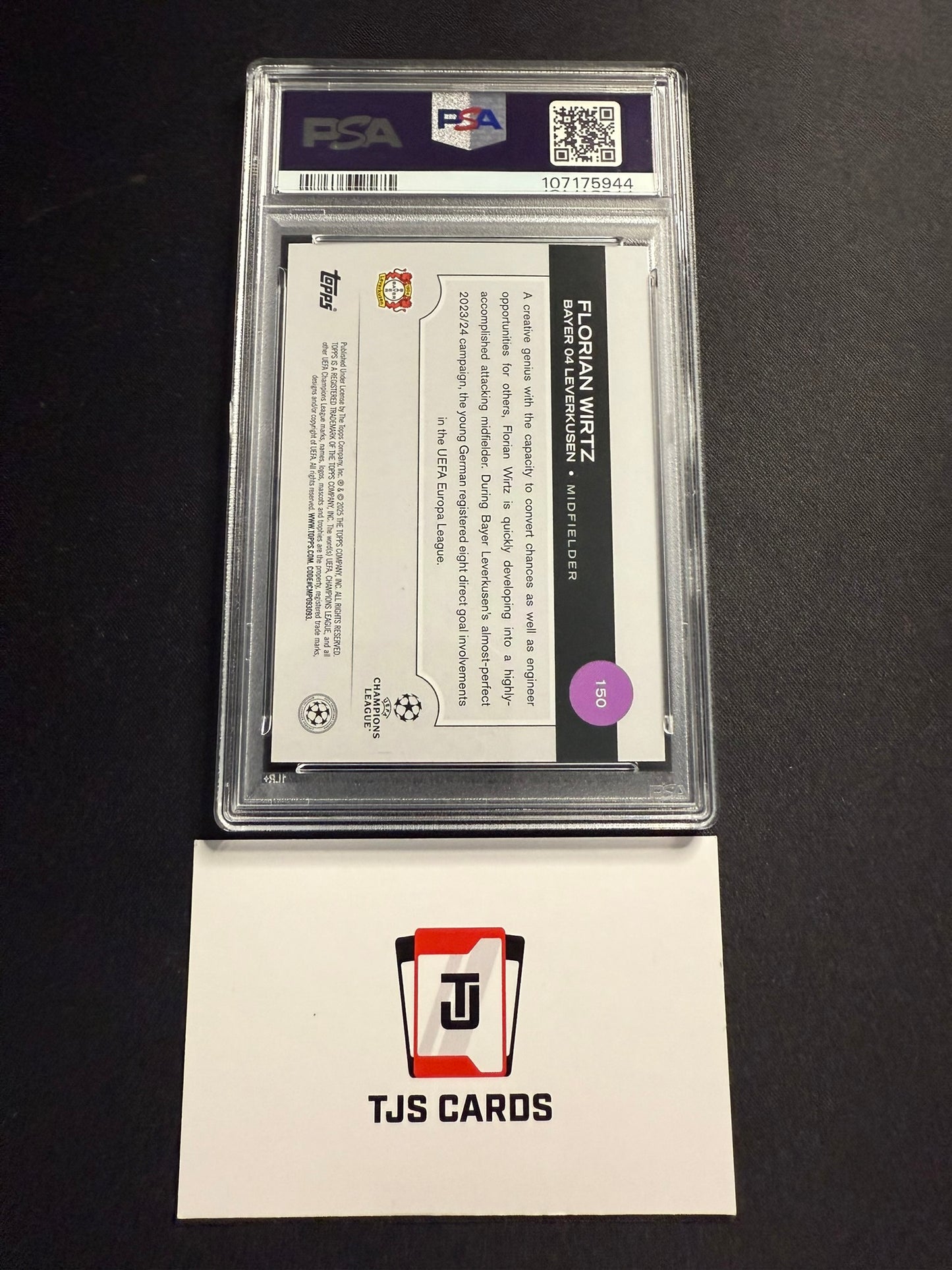 Florian Wirtz - PSA 10 - Image Variation SP - TOPPS UCC 2024/25