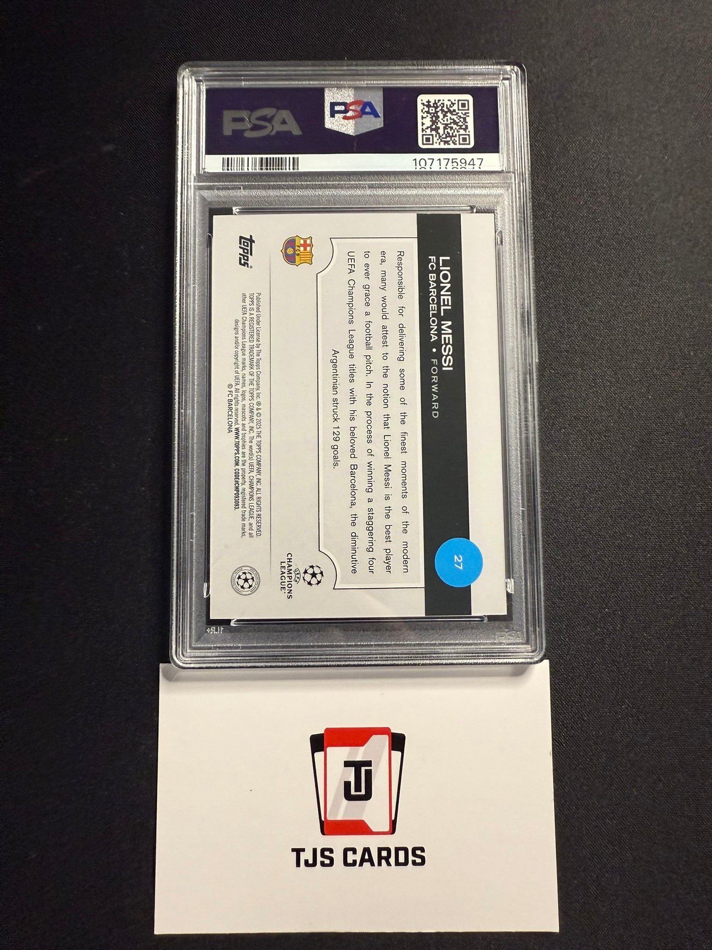 Lionel Messi - PSA 10 - Image Variation SP - TOPPS UCC 2024/25