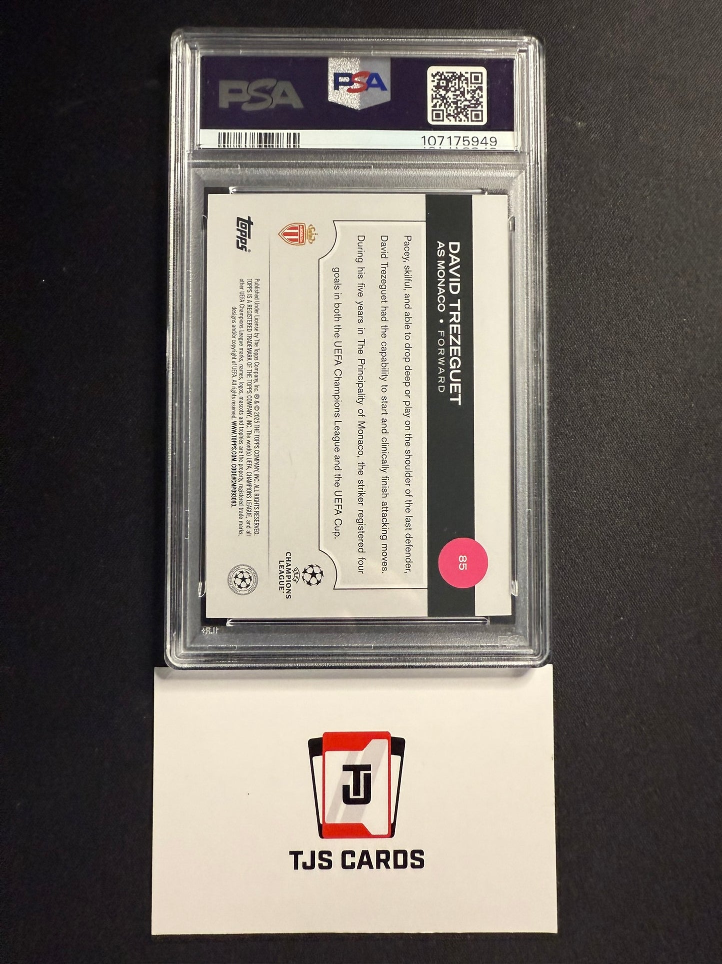 David Trezeguet - PSA 10 - Image Variation SP - TOPPS UCC 2024/25