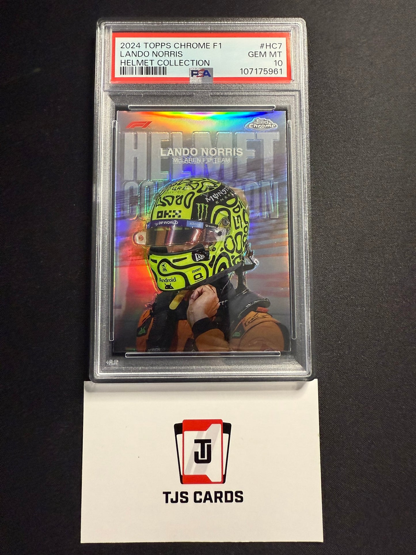 Lando Norris - PSA 10 - Helmet Collection - TOPPS Chrome F1 2024