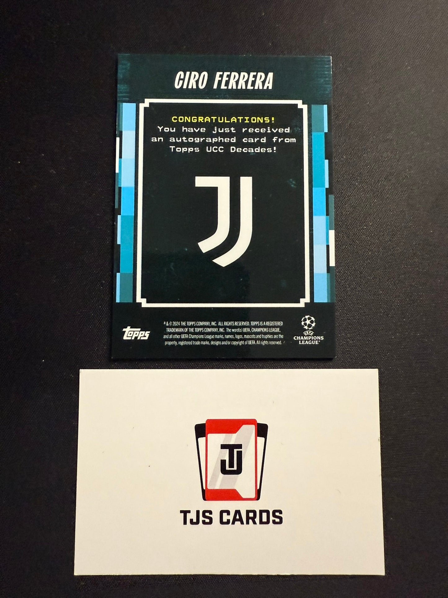 Ciro Ferrera - Blue Auto /49 - TOPPS Decades UCC 2024/25