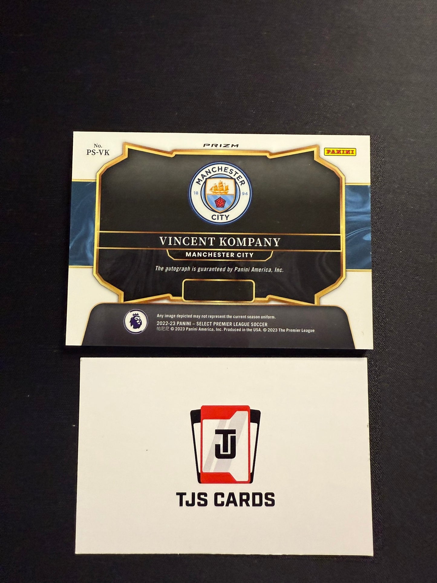 Vincent Kompany - Auto - Panini Select Premier League 2022/23