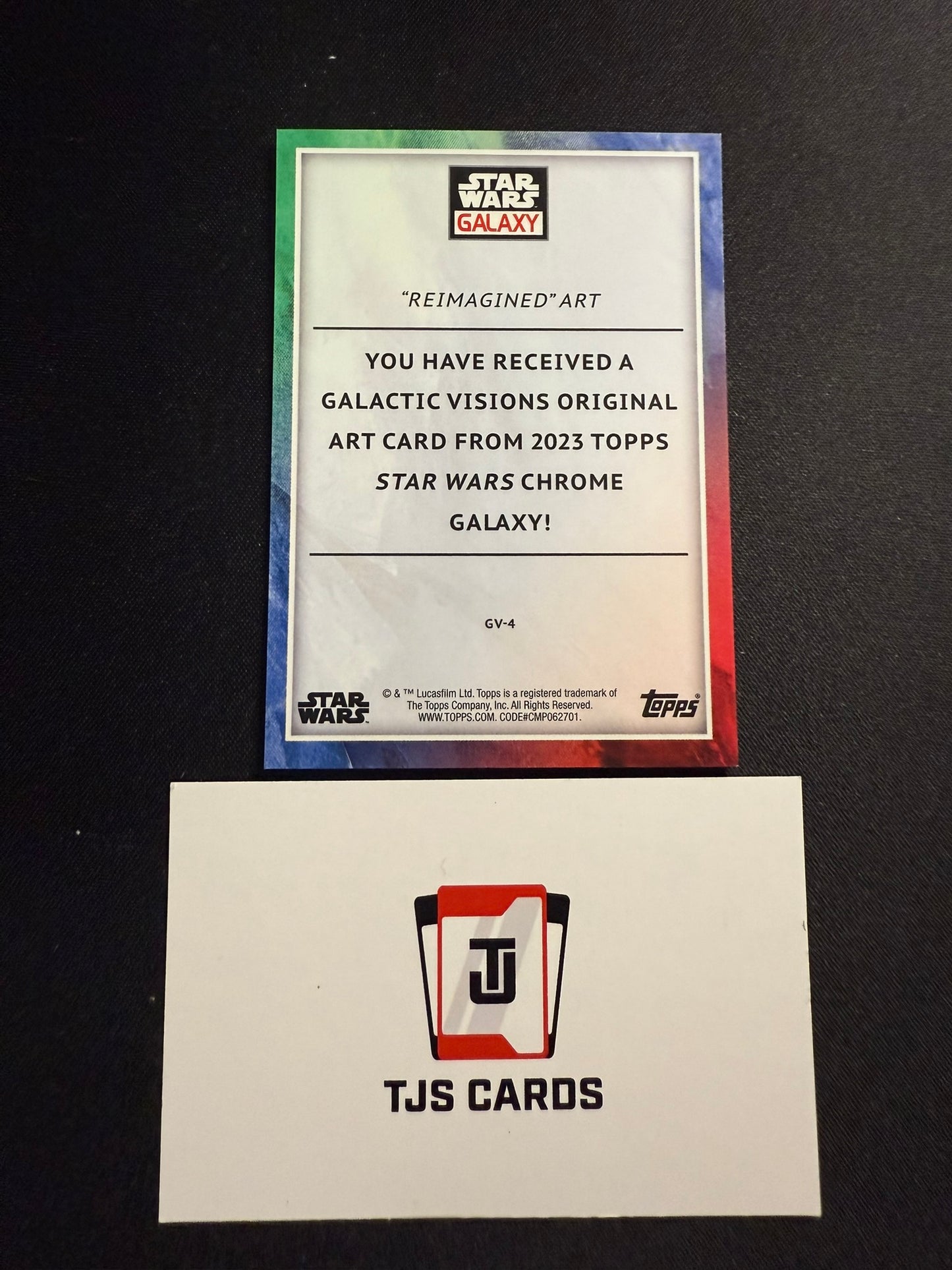 Galactic Visions Art GV-4 - X-Fractor /10 - TOPPS Star Wars Galaxy Chrome 2023