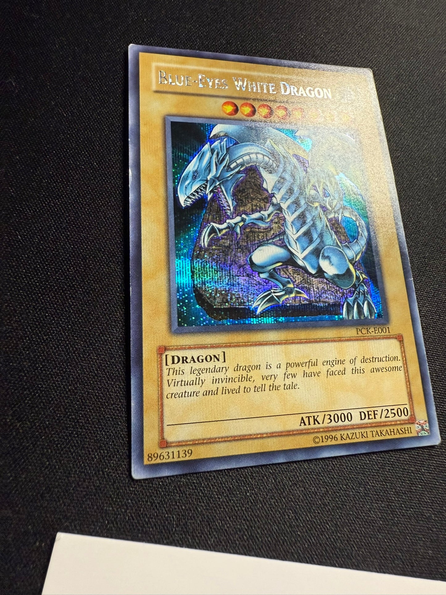 Blue-Eyes White Dragon - Prismatic Secret Rare PCK-E001 - MP - YuGiOh