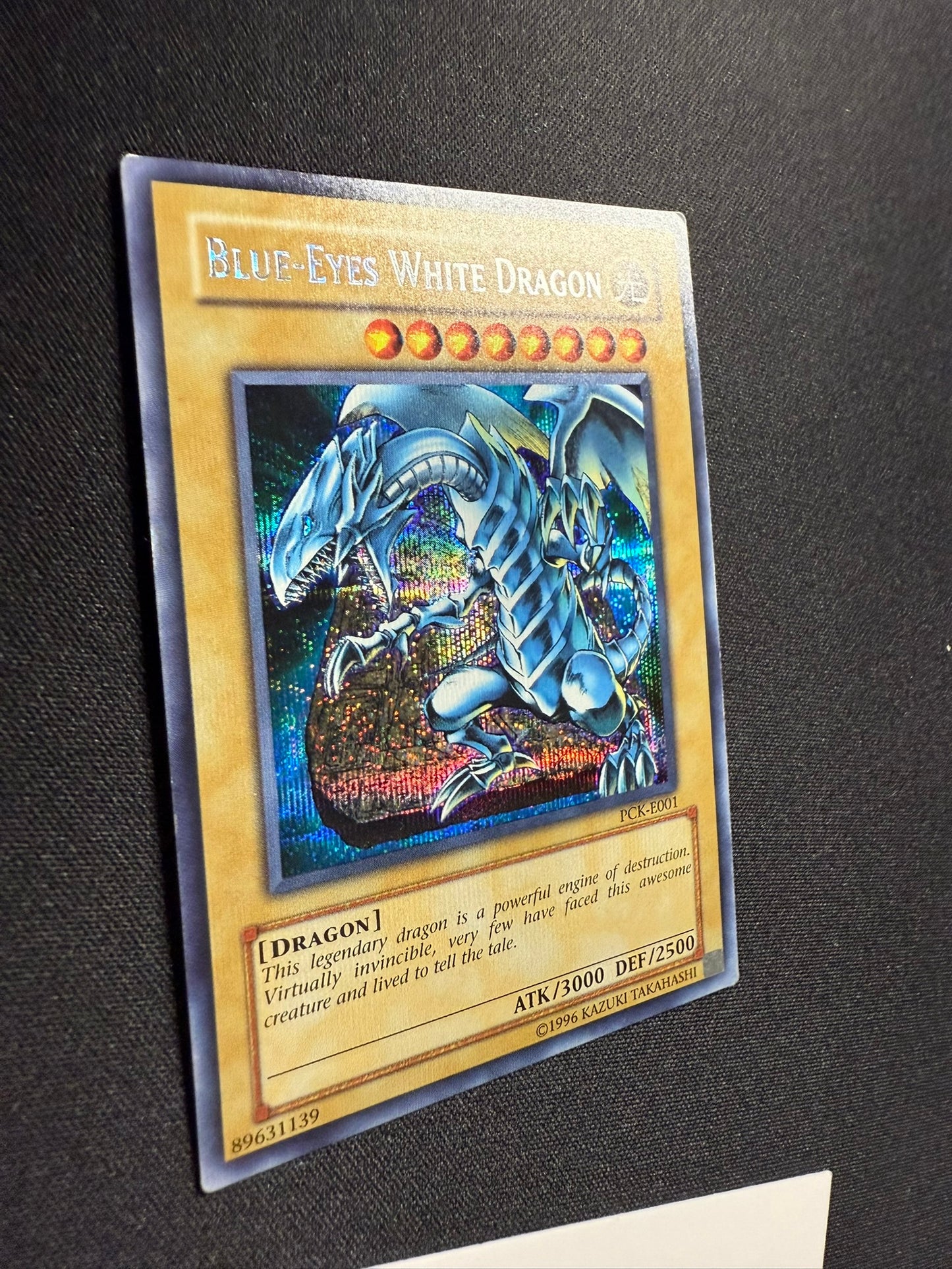 Blue-Eyes White Dragon - Prismatic Secret Rare PCK-E001 - MP - YuGiOh