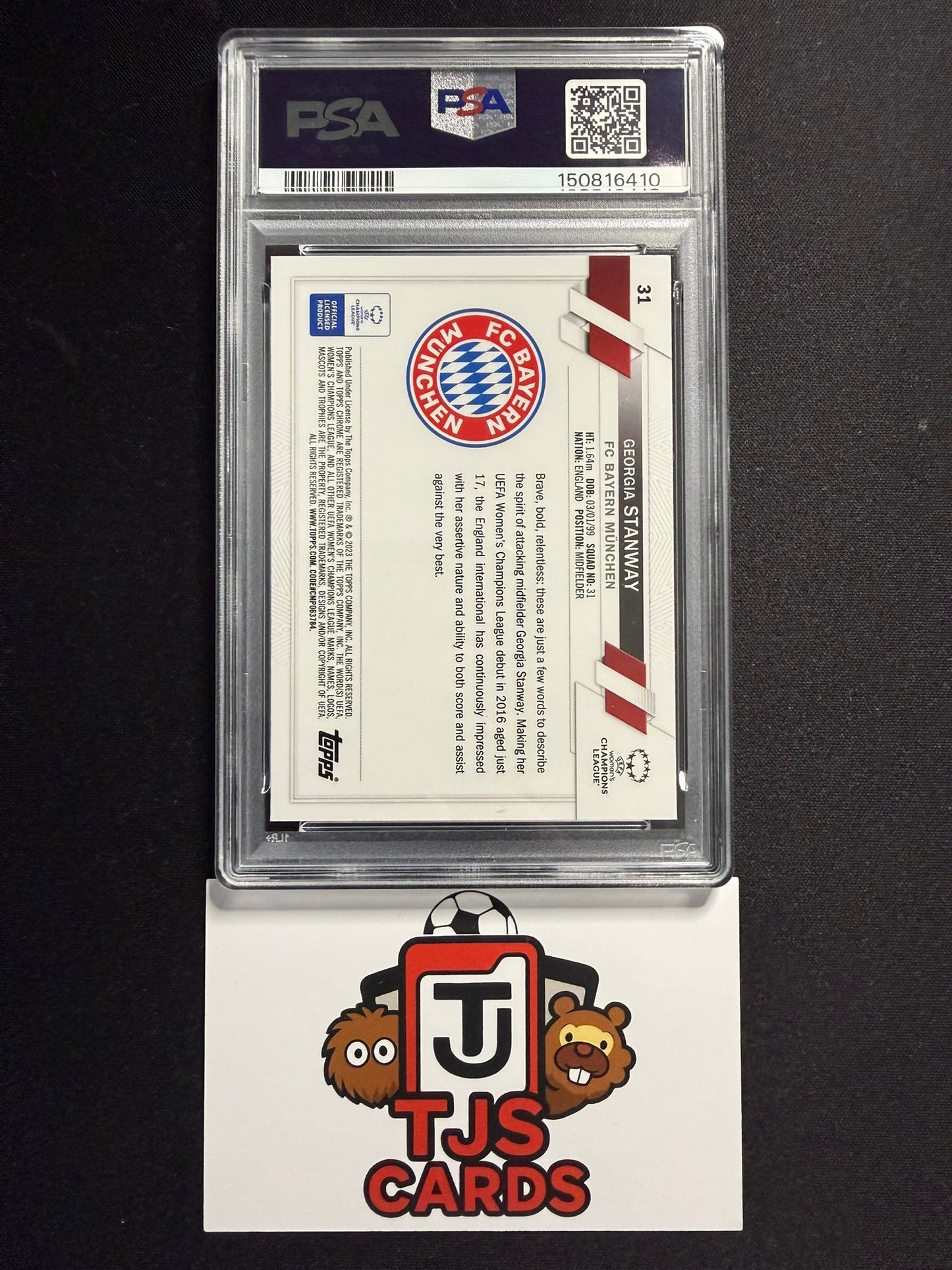 Georgia Stanway - PSA 8 - Rookie - TOPPS Sapphire UWCL 2022/23
