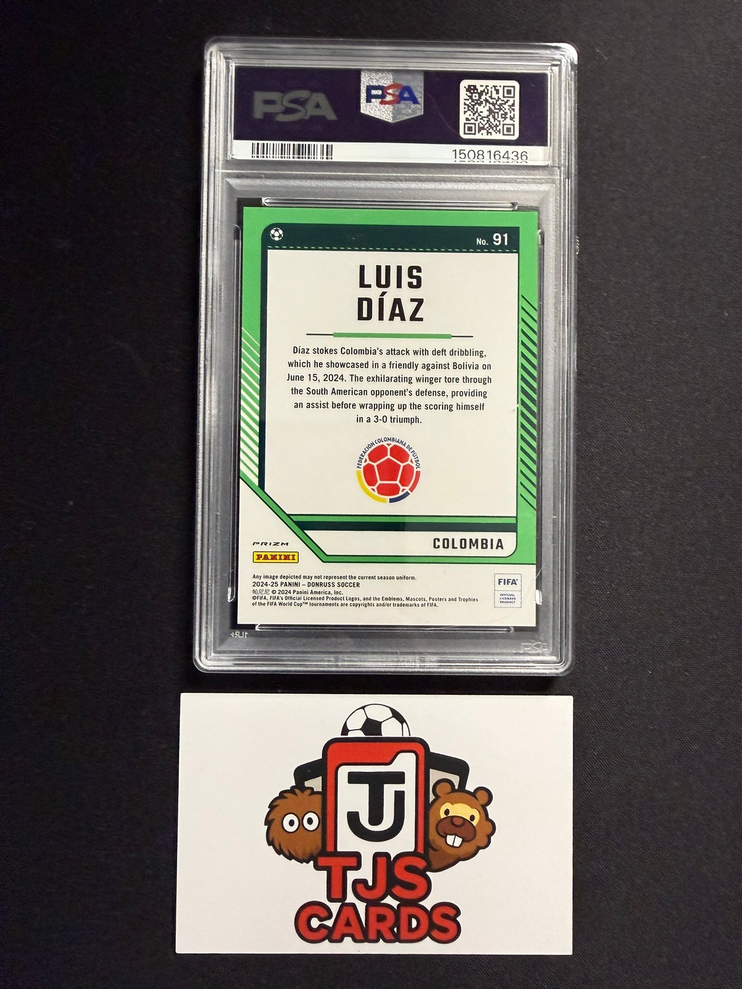 Luis Diaz - PSA 8 - Plum Blossom - Panini Donruss 2024/25