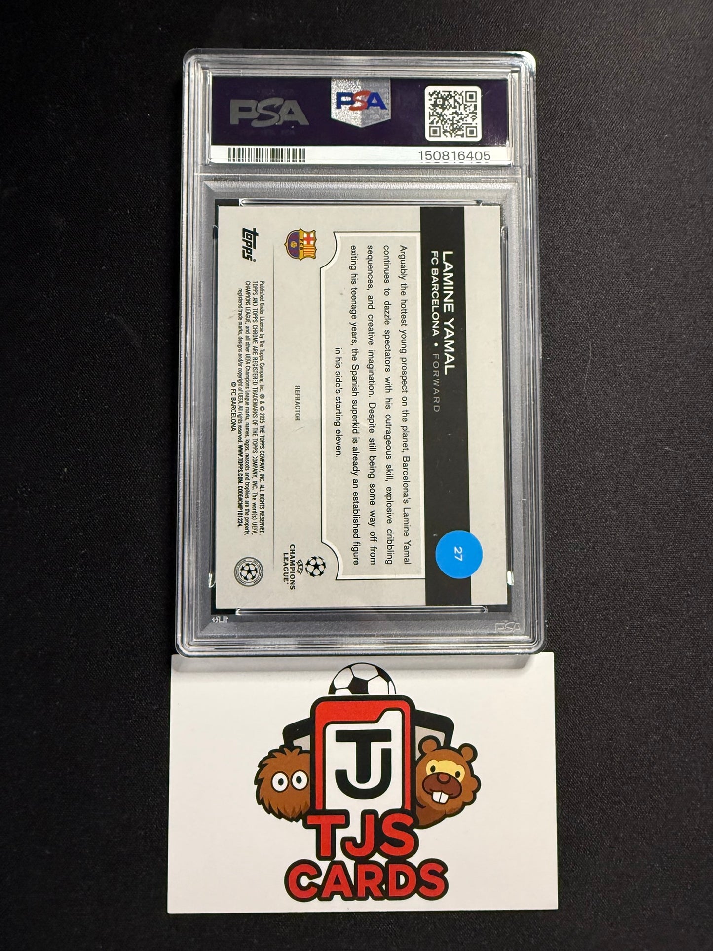Lamine Yamal - PSA 9 - Refractor - TOPPS Chrome UCC 2024/25