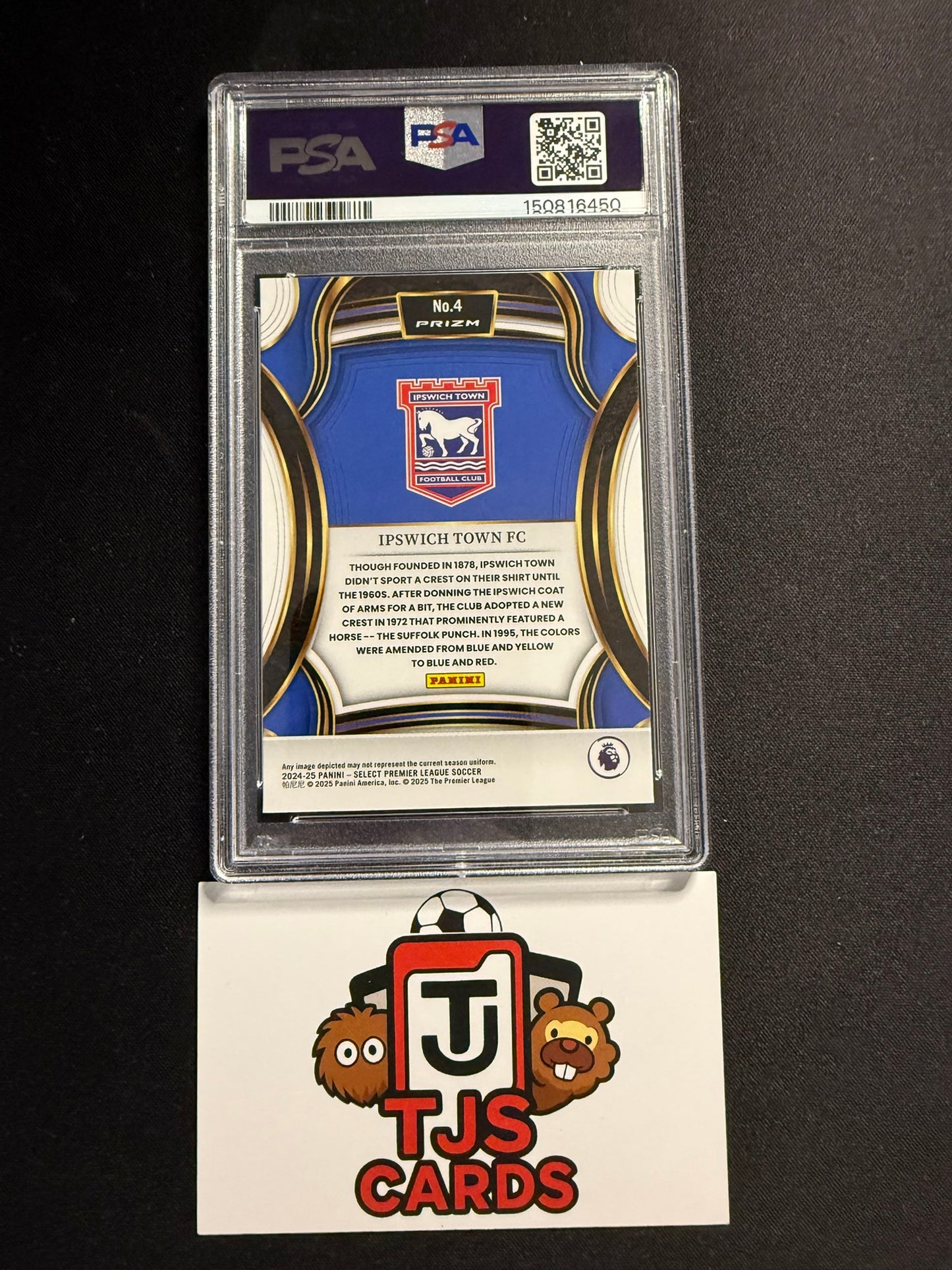 Ipswich Town FC - PSA 10 - Team Badges SSP - Panini Select Premier League 2024/25