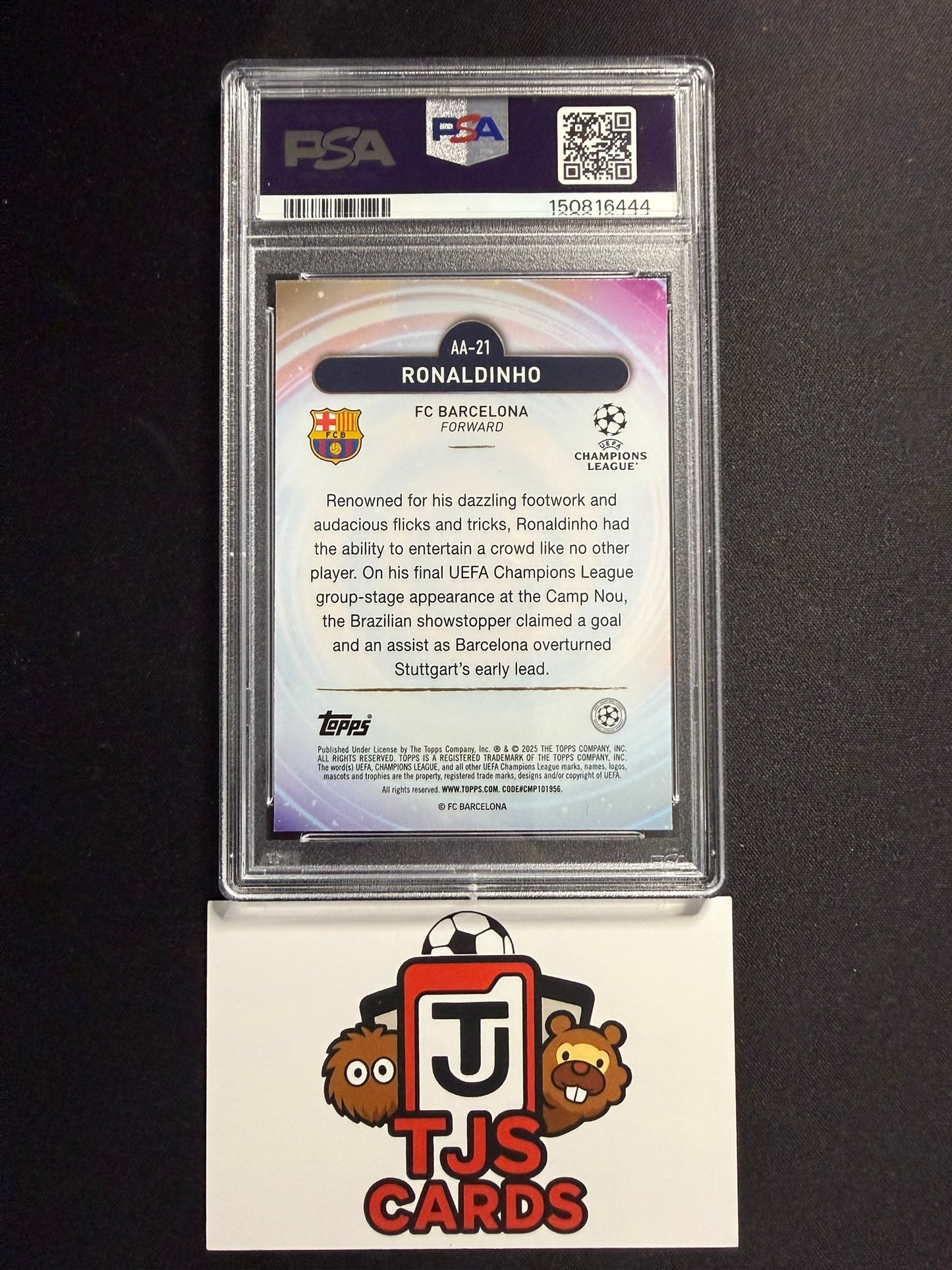 Ronaldinho - PSA 10 - Ageless Alchemy - TOPPS Merlin UCC 2024/25