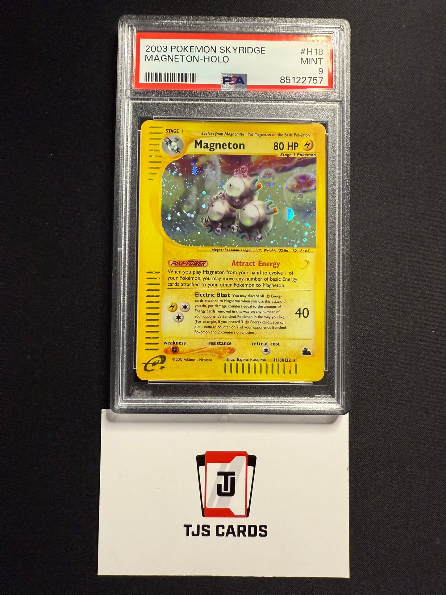 Magneton - PSA 9 - Holo Skyridge H18/H32 - Pokemon