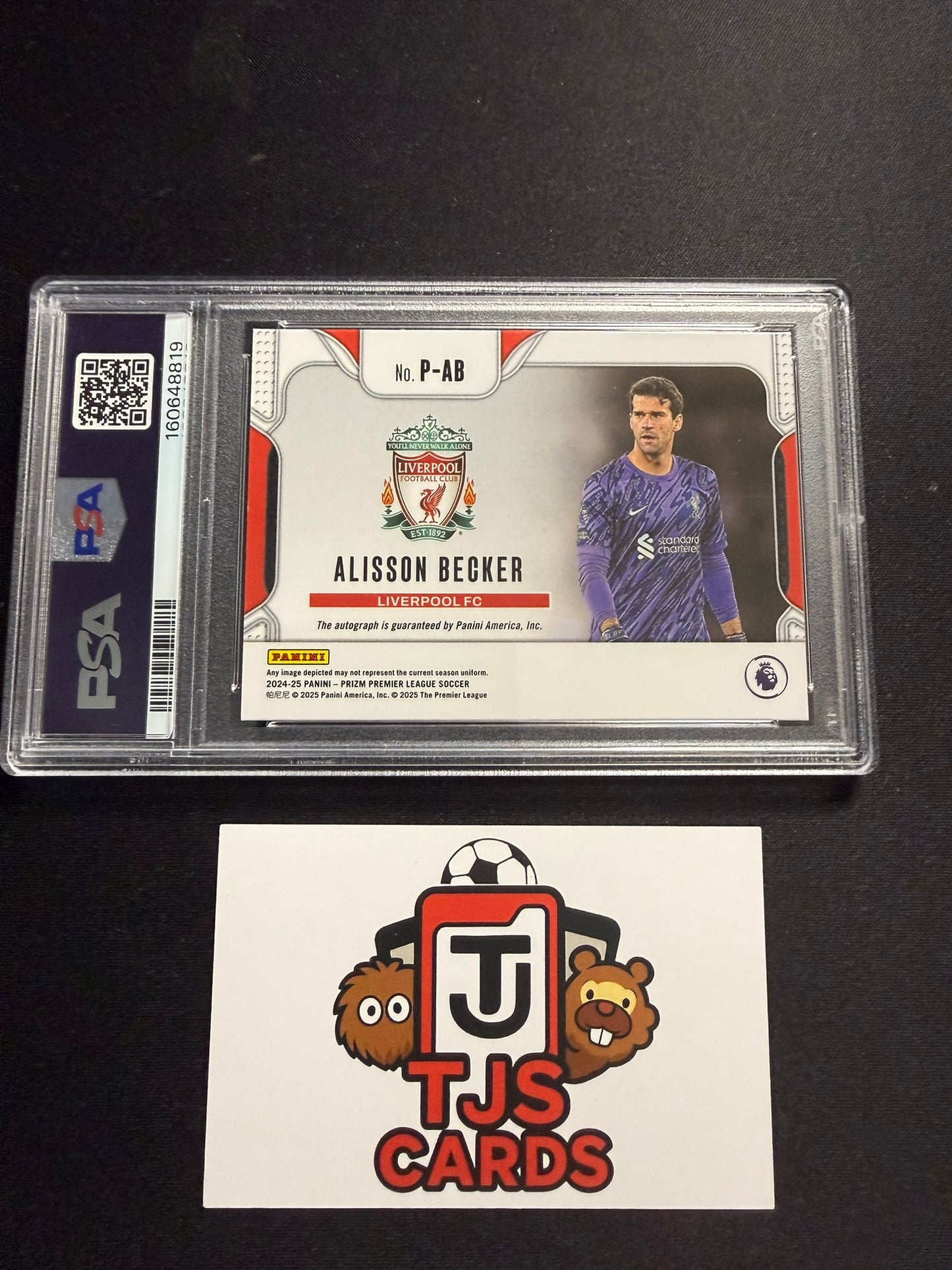 Alisson Becker - PSA 10 - Auto - Panini Prizm Premier League 2024/25