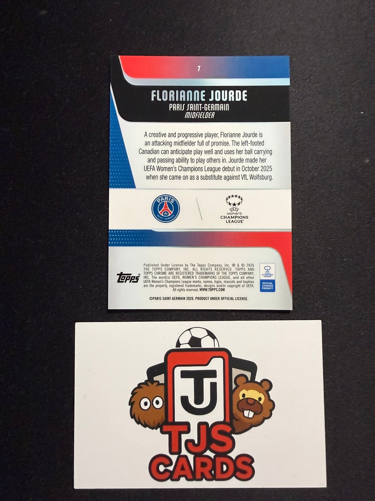 Florianne Jourde - Rookie Black /10 - TOPPS Sapphire UWCL 2025/26