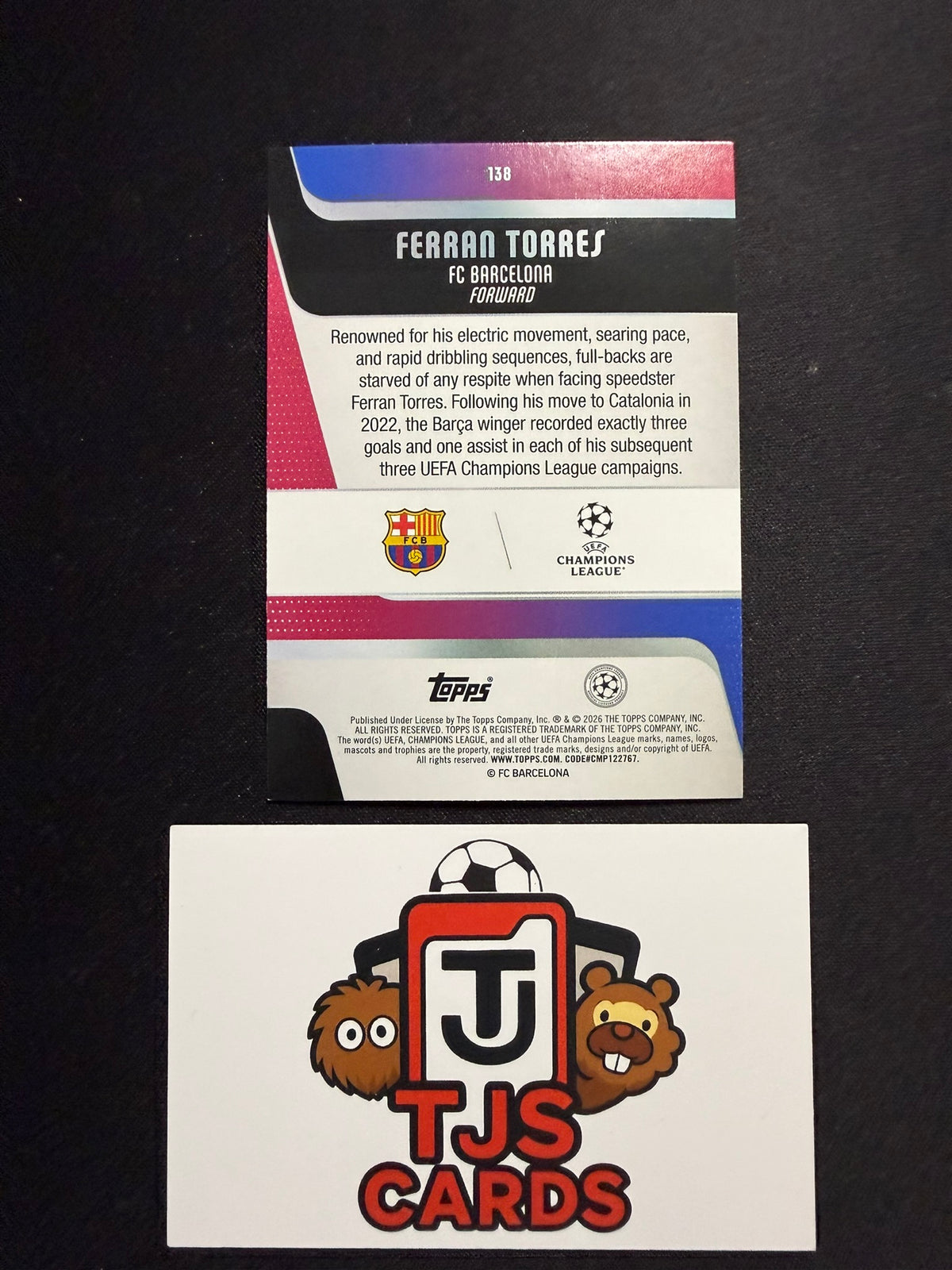 Ferran Torres - Orange /25 - TOPPS Carnaval UCC 2025/26