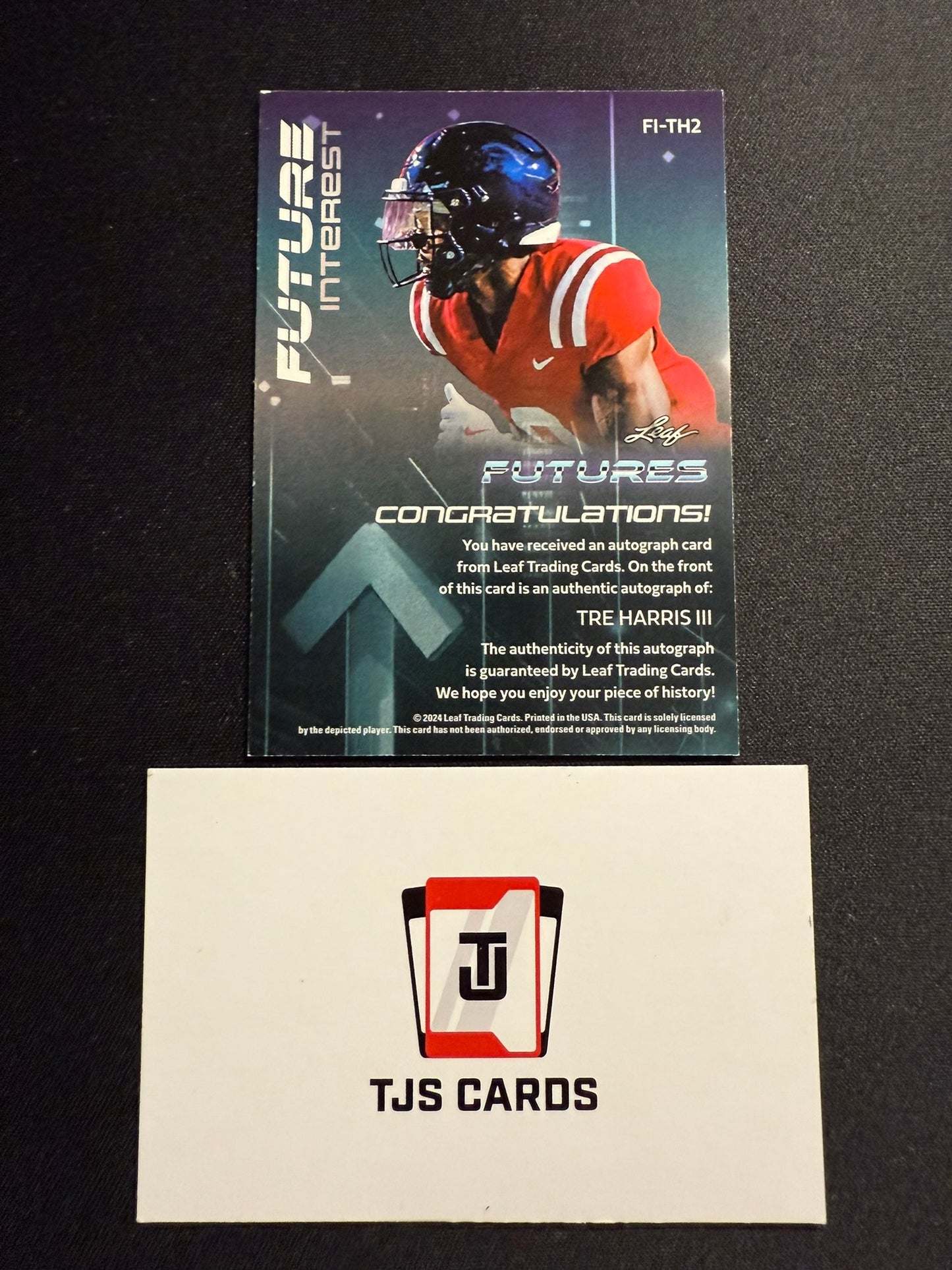 Tre Harris III - Interest Auto /15 - Leaf Futures 2024
