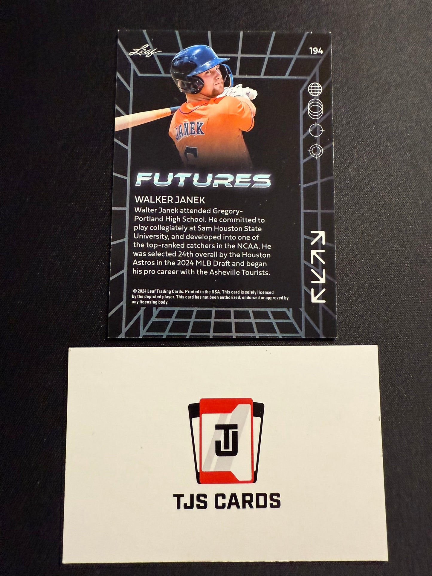Walker Janek - Gold /249 - Leaf Futures 2024