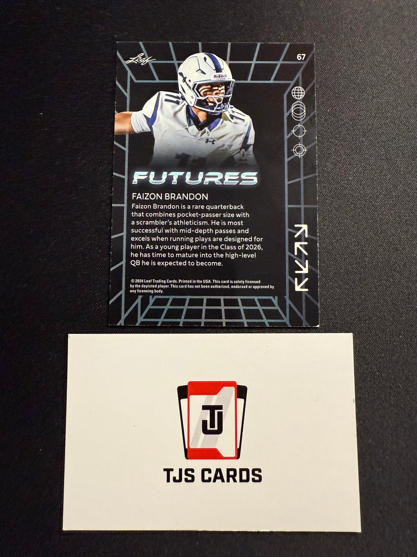 Faizon Brandon - Gold /249 - Leaf Futures 2024