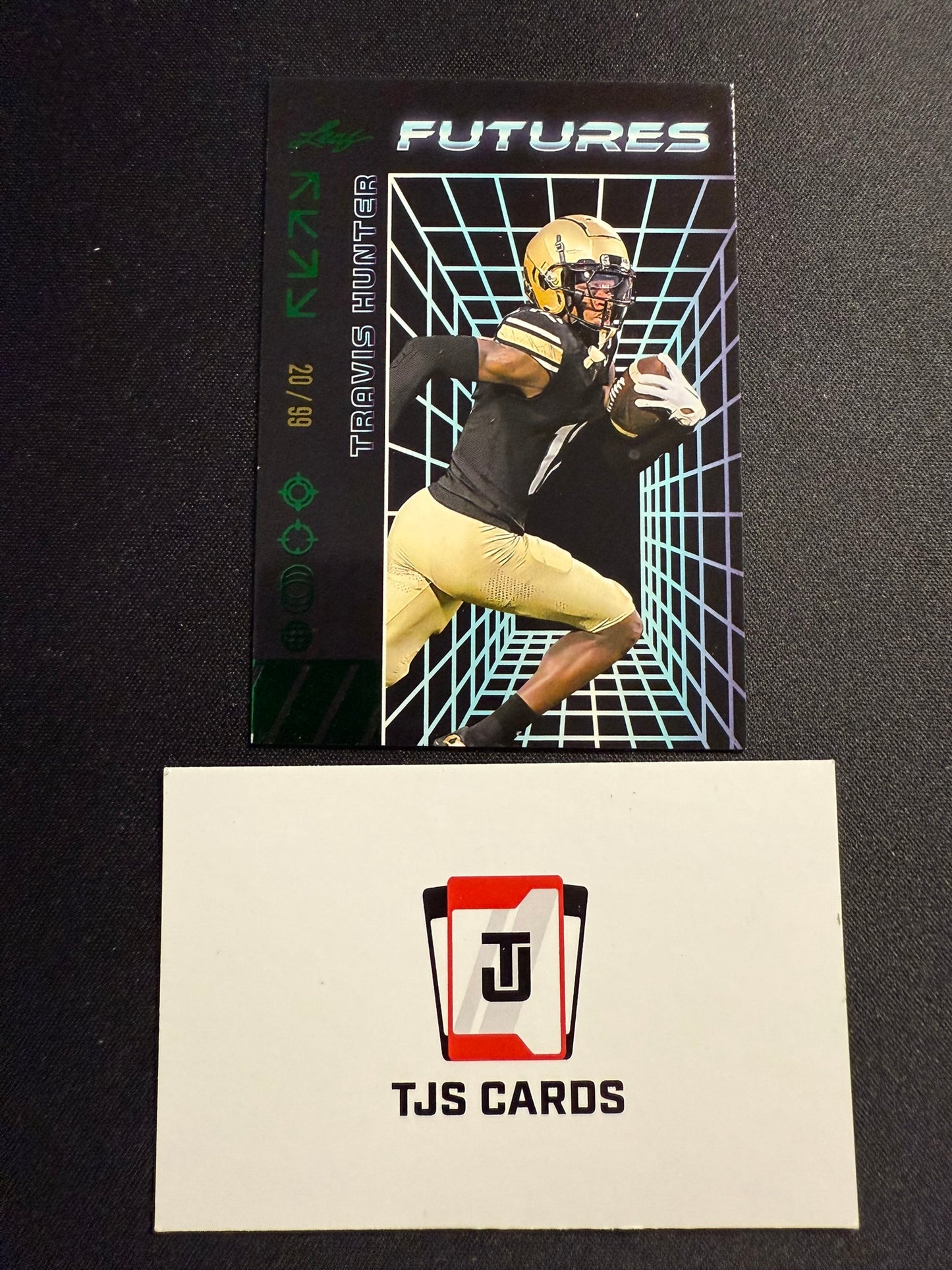 Travis Hunter - Green /99 - Leaf Futures 2024