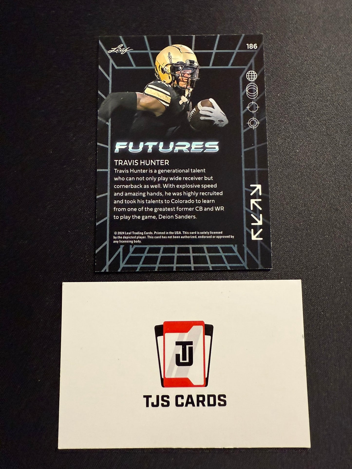 Travis Hunter - Green /99 - Leaf Futures 2024