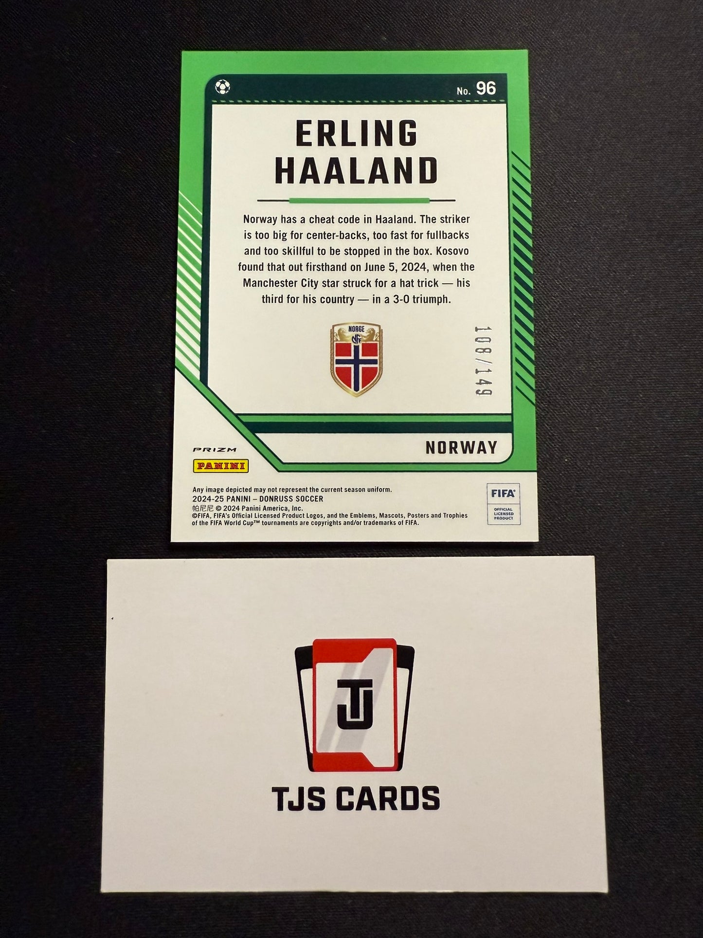 Erling Haaland - Blue /149 - Panini Donruss 2024/25