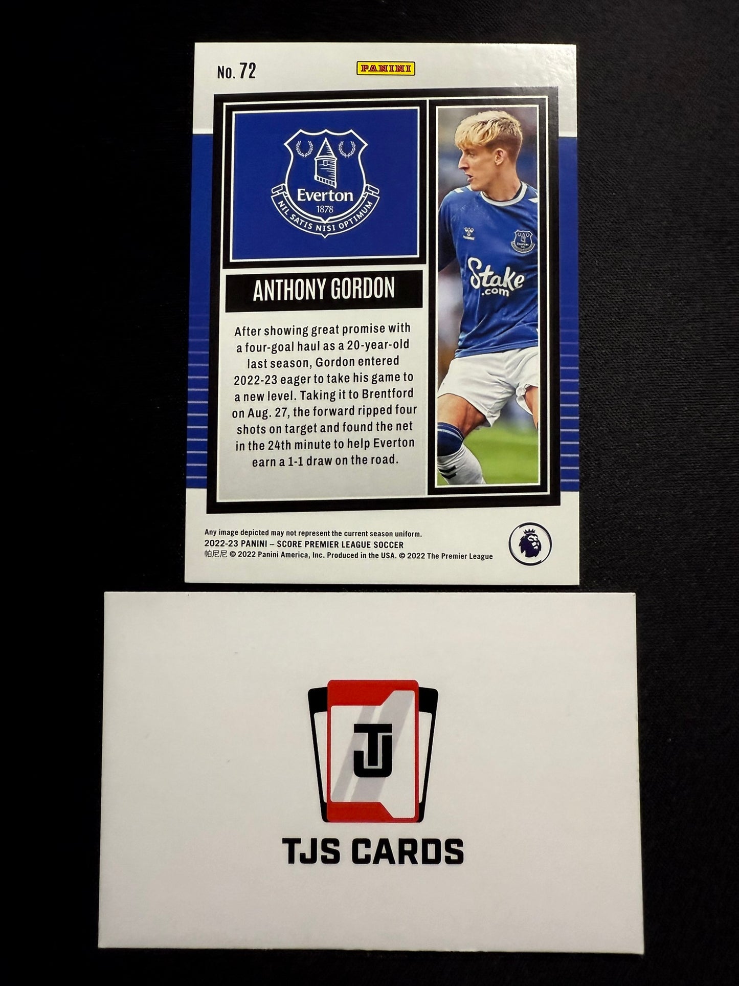 Anthony Gordon - Purple Lazer /15 - Panini Score Premier League 2022/23