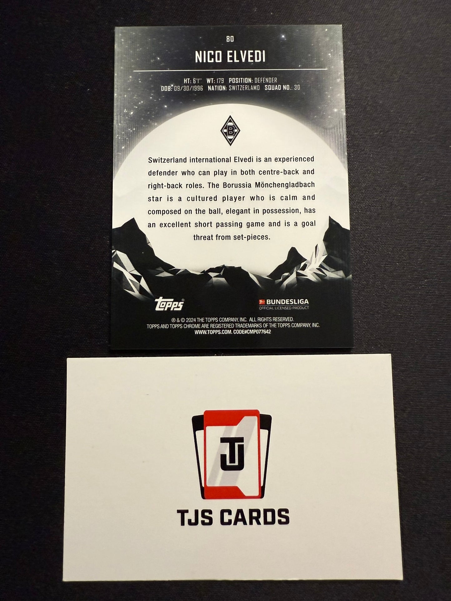 Nico Elvedi - /12 - TOPPS Midnight Bundesliga 2023/24