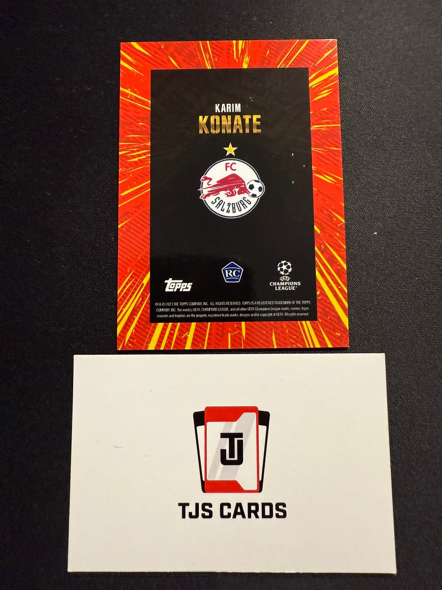 Karim Konate - Rookie Future Stars Red /10 - TOPPS Gold UCC 2023/24