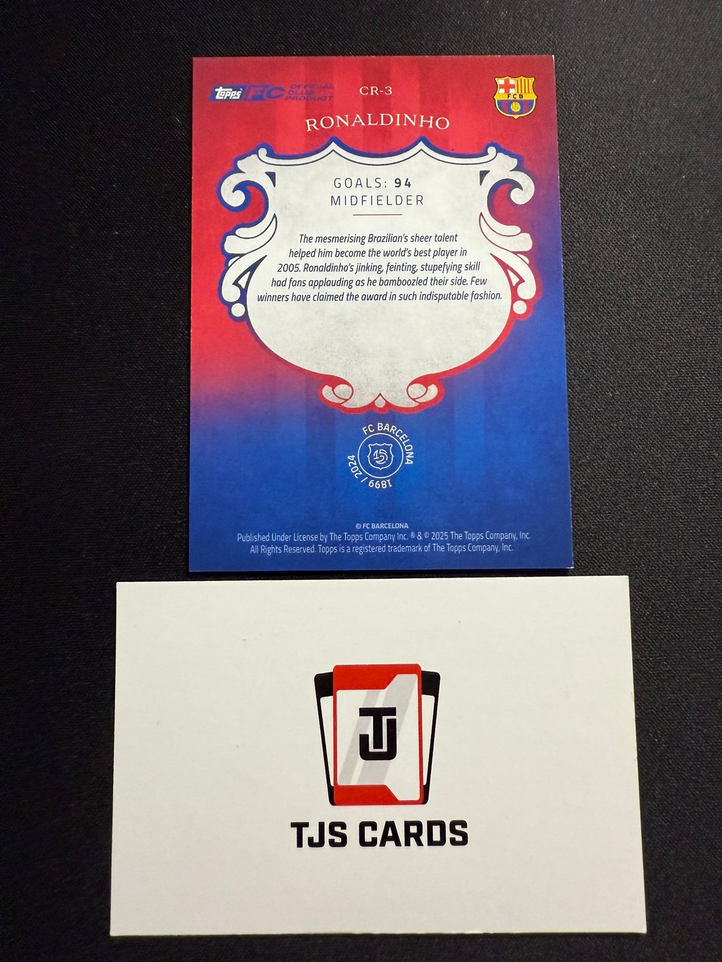 Ronaldinho - Cream Of The Crop Pink /99 - TOPPS Barcelona 125th Anniversary 2024/25