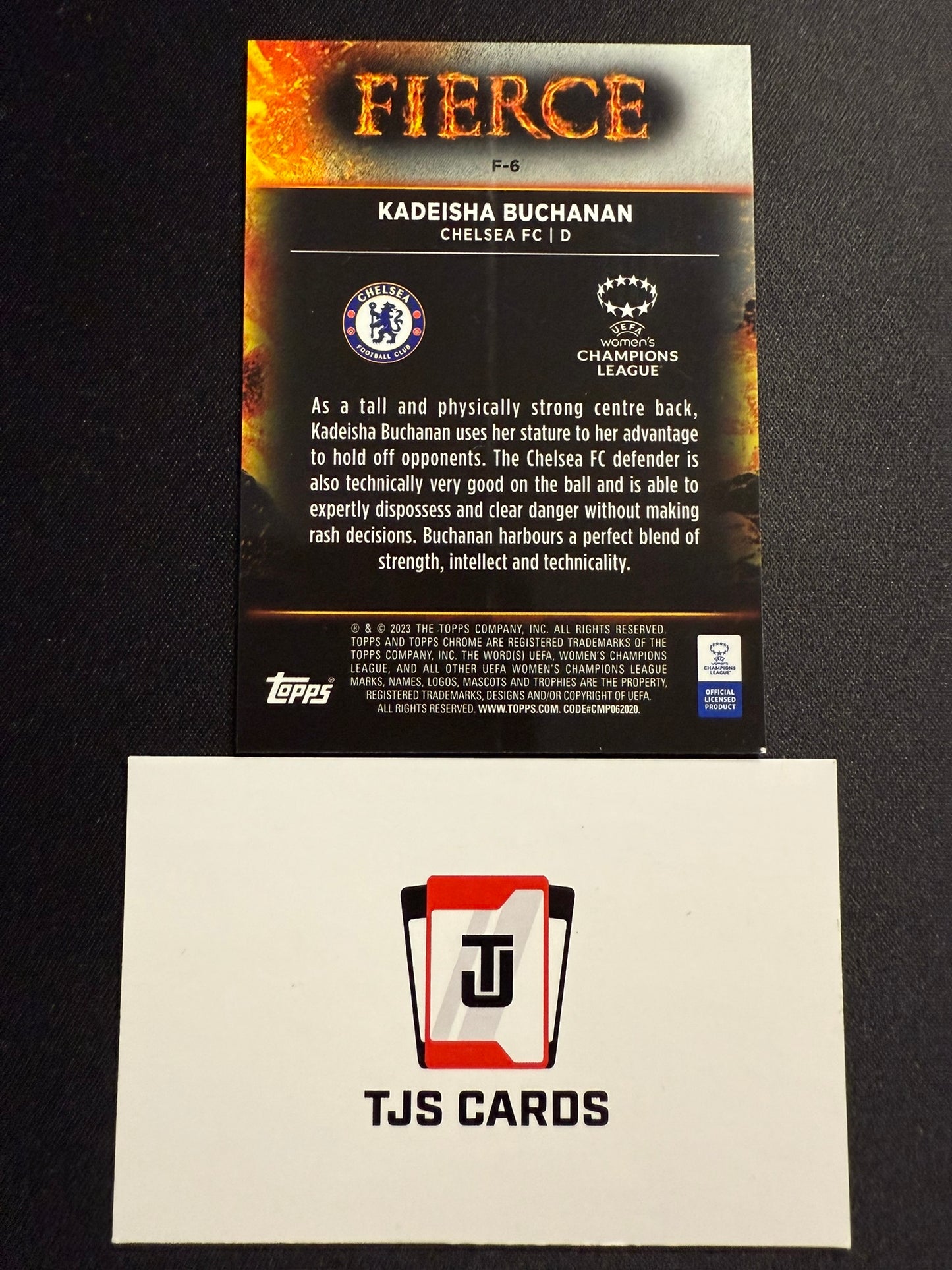 Kadeisha Buchanan - Fierce Case Hit - TOPPS UWCL Chrome 2022/23