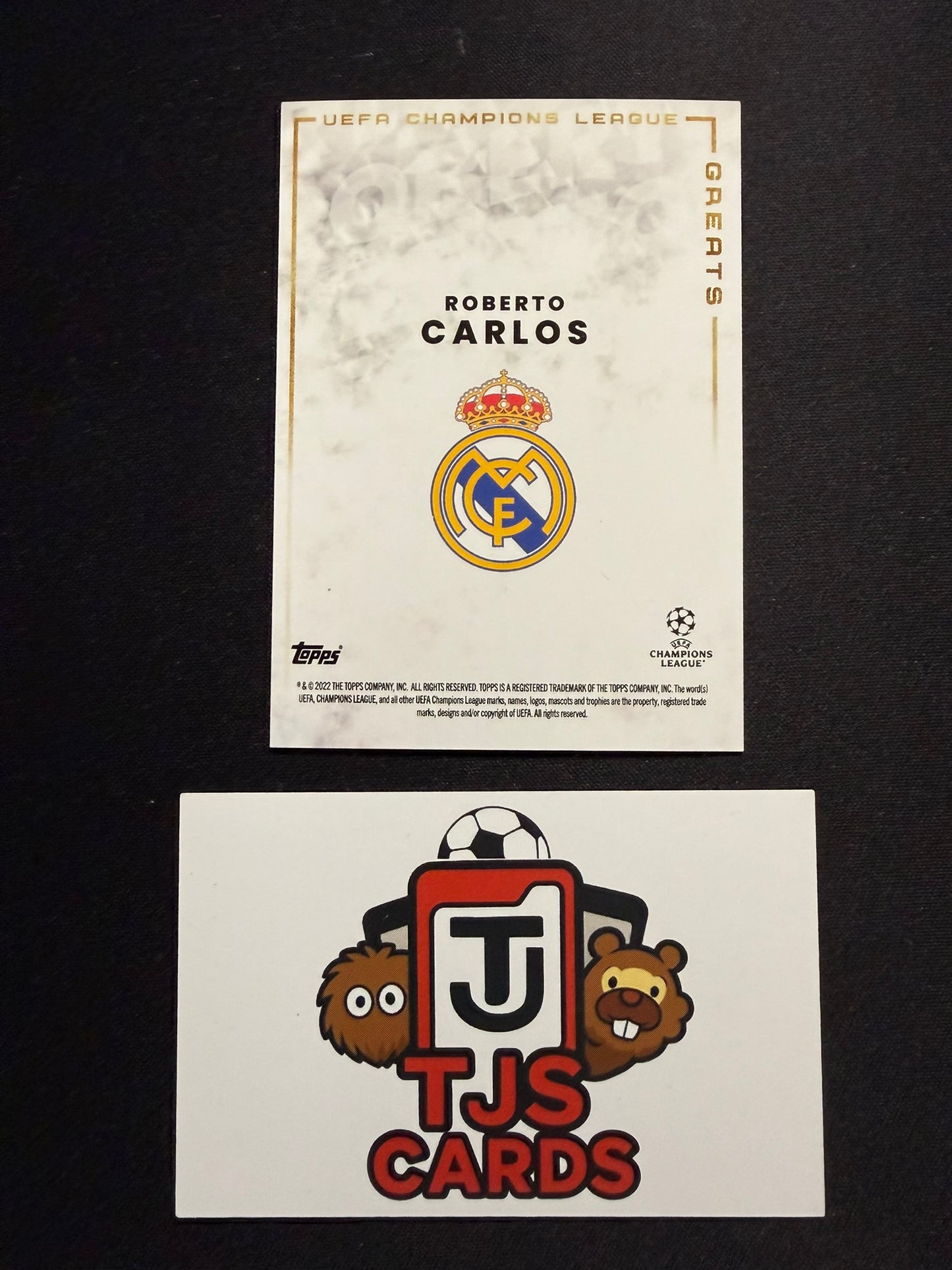 Roberto Carlos - Auto /5 - TOPPS Jose Mourinho Platinum Curated Set 2022