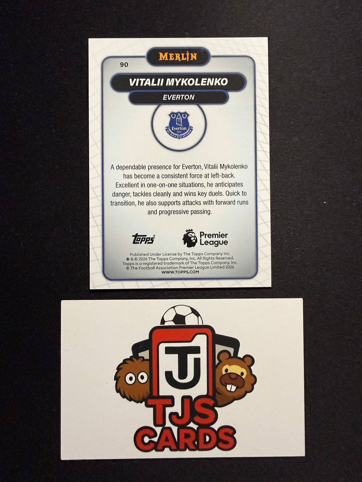 Vitalli Mykolenko - Green Mojo /99 - TOPPS Merlin Premier League 2026