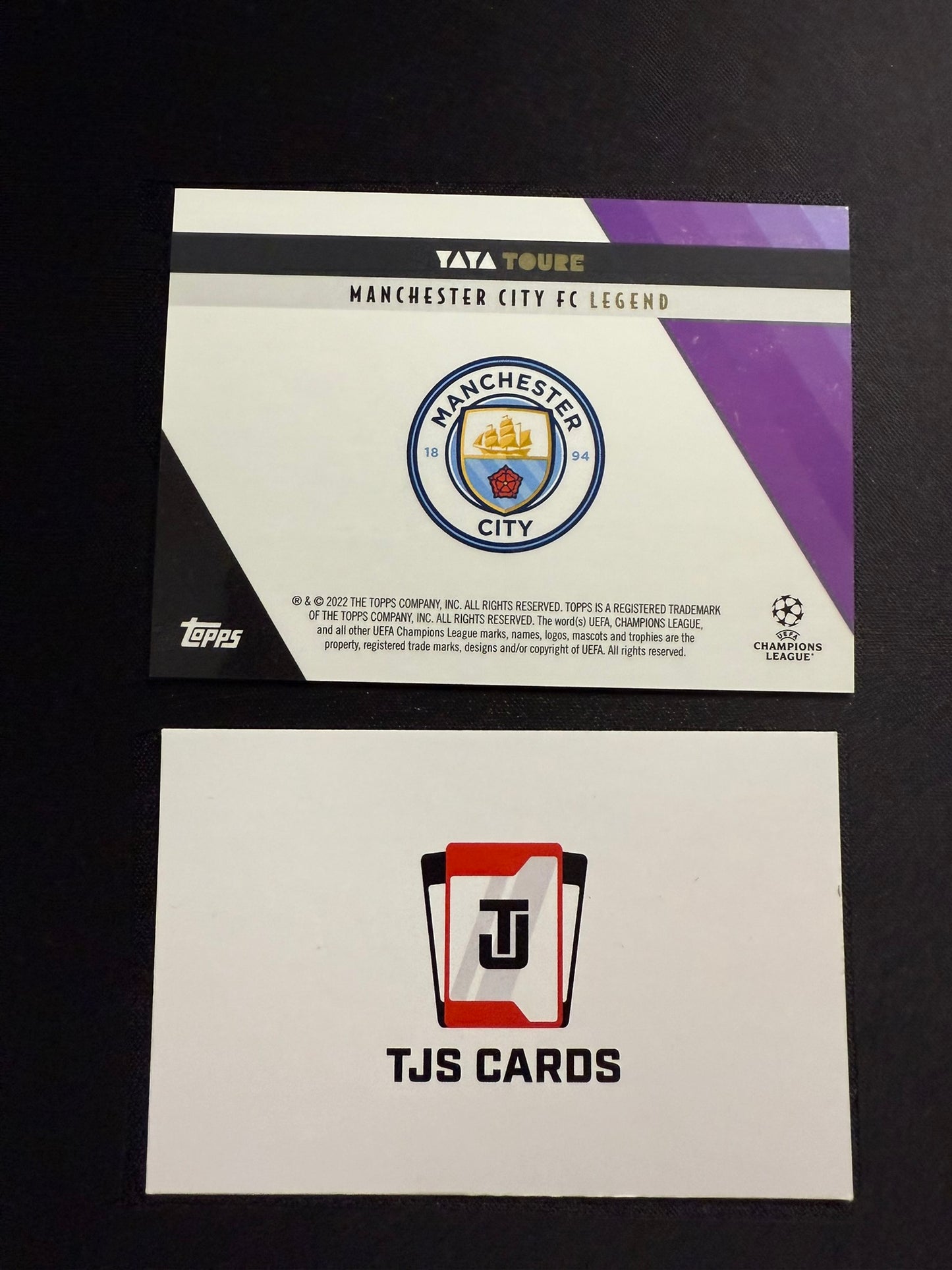 Yaya Toure - Purple Auto /25 - TOPPS Deco 2021/22