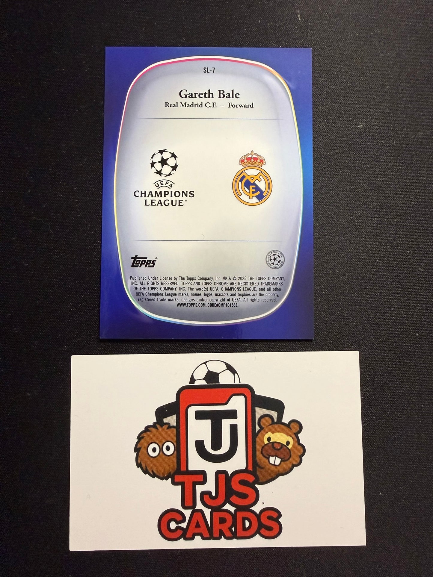 Gareth Bale - Red Starball Legend /5 - TOPPS Chrome Logofractor UCC 2025/26