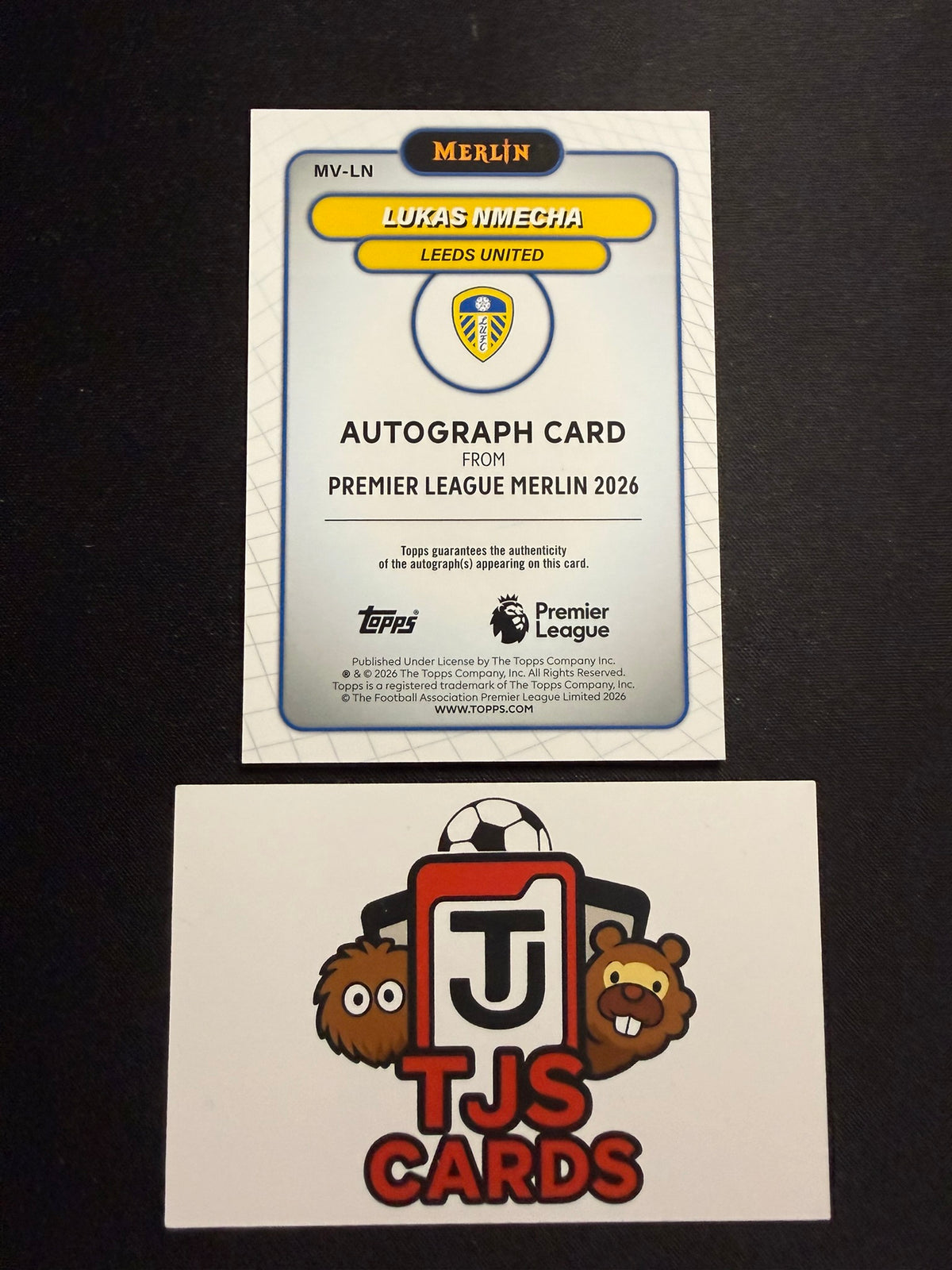 Lukas Nmecha - Blue Auto /150 - TOPPS Merlin Premier League 2026