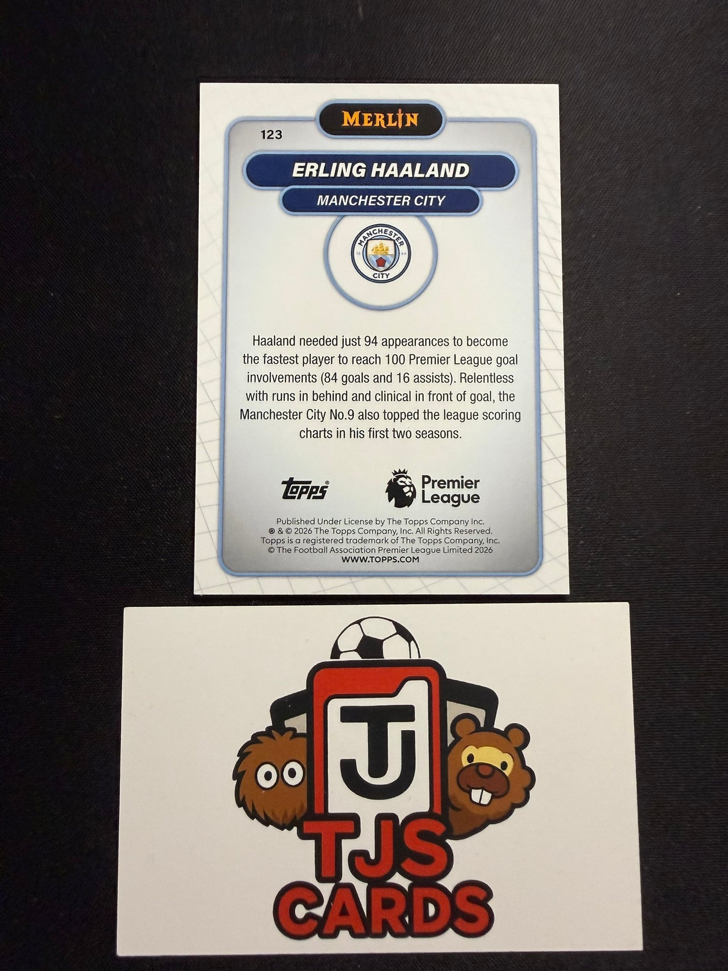 Erling Haaland - Aqua Mojo /199 - TOPPS Merlin Premier League 2026