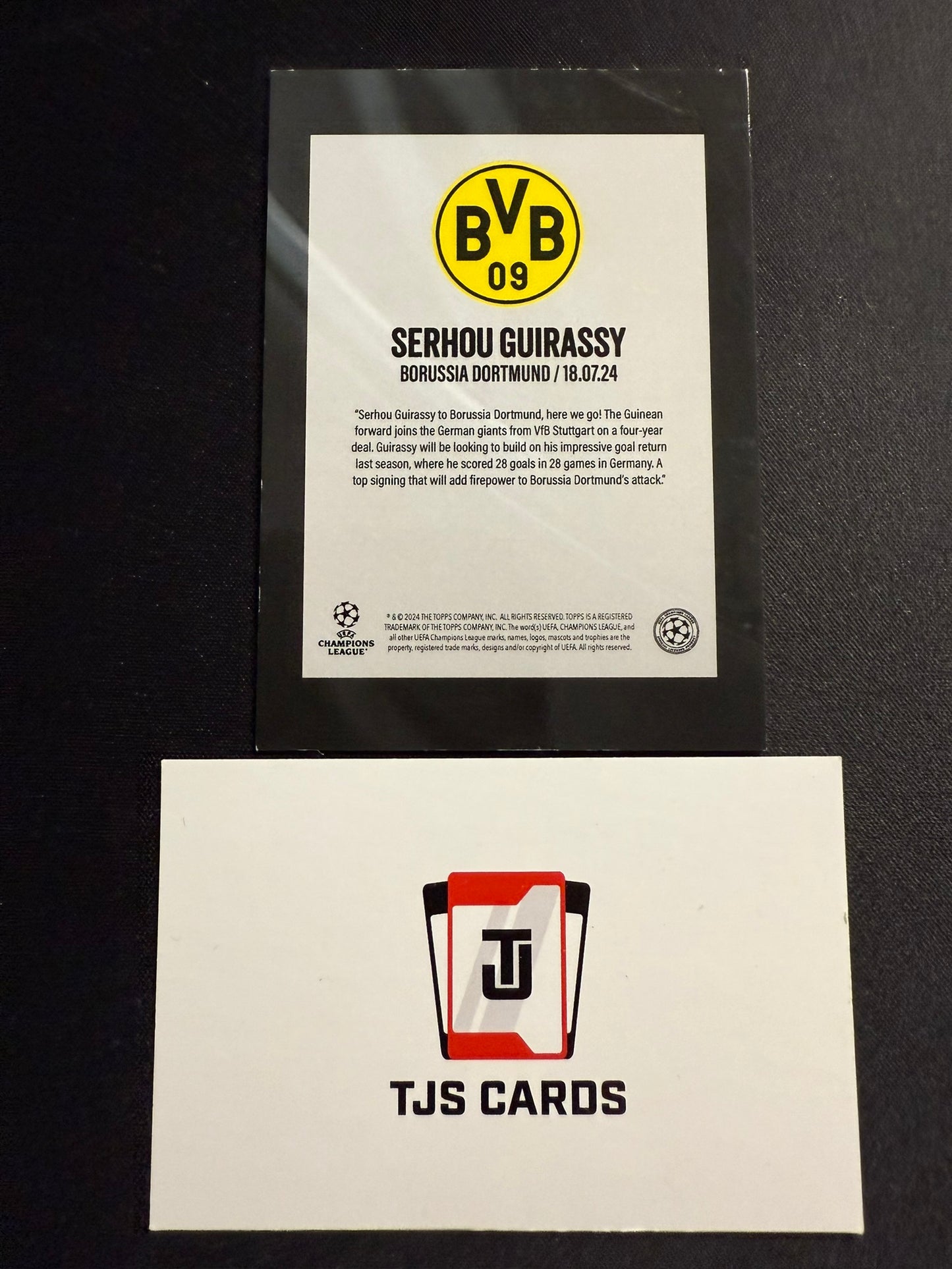 Serhou Guirassy - Blue Auto /49 - TOPPS UCC Summer Signings 2024/25