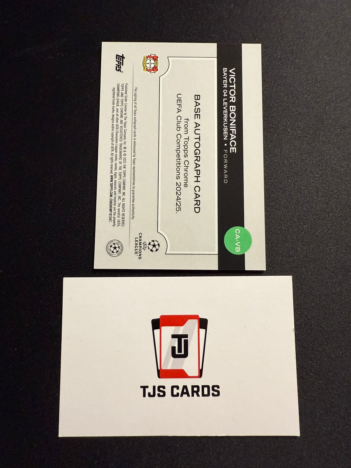 Victor Boniface - Purple Lava Auto /75 - TOPPS Chrome UCC 2024/25