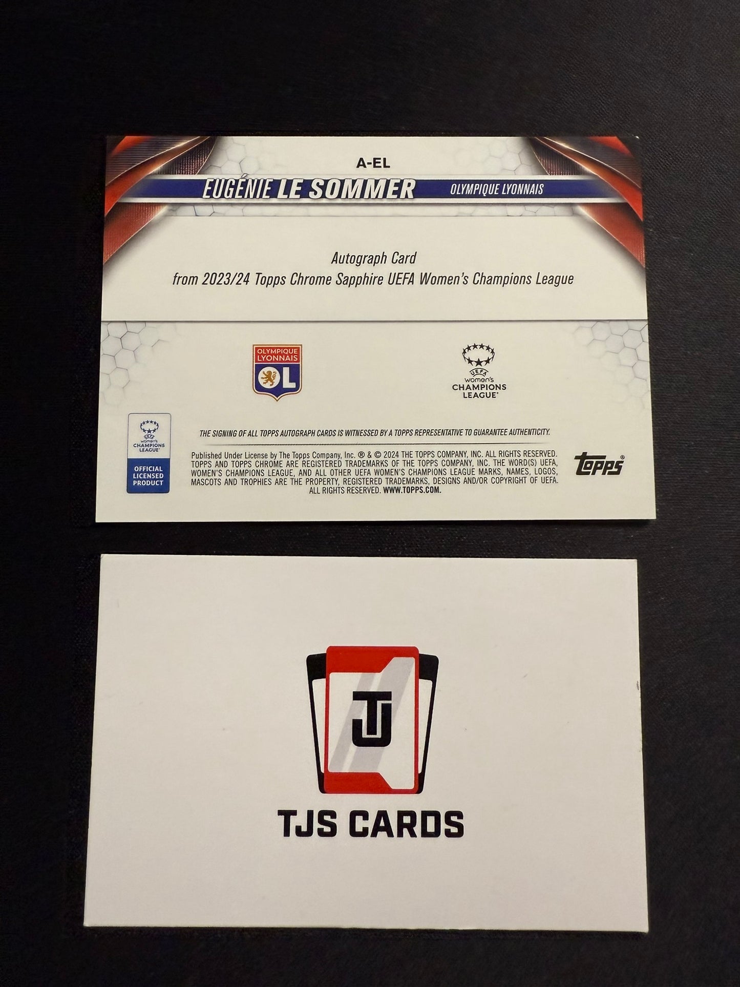 Eugenie Le Sommer - Auto - TOPPS Sapphire UWCL 2023/24